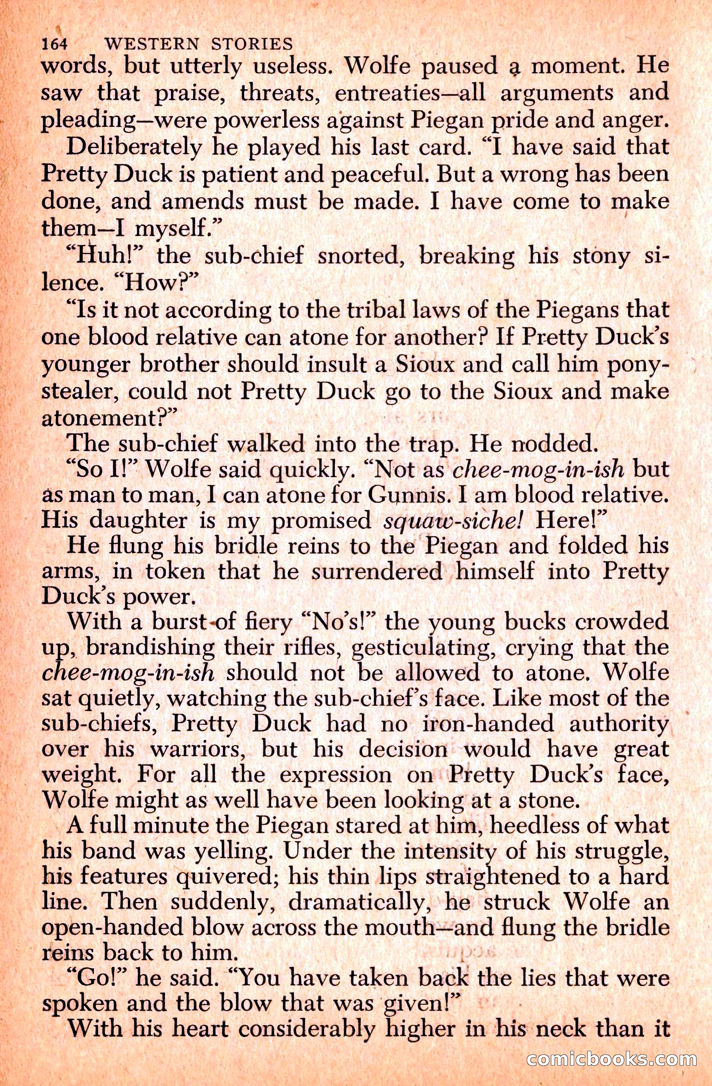 Western Stories, Dell 153 — page 168 of 200