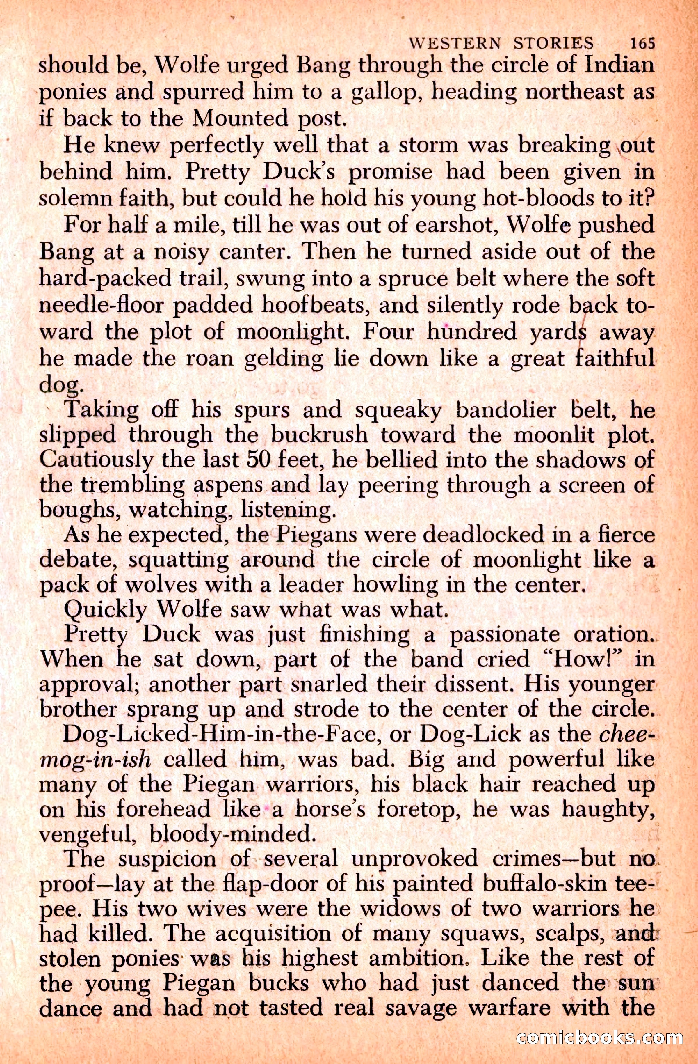 Western Stories, Dell 153 — page 169 of 200