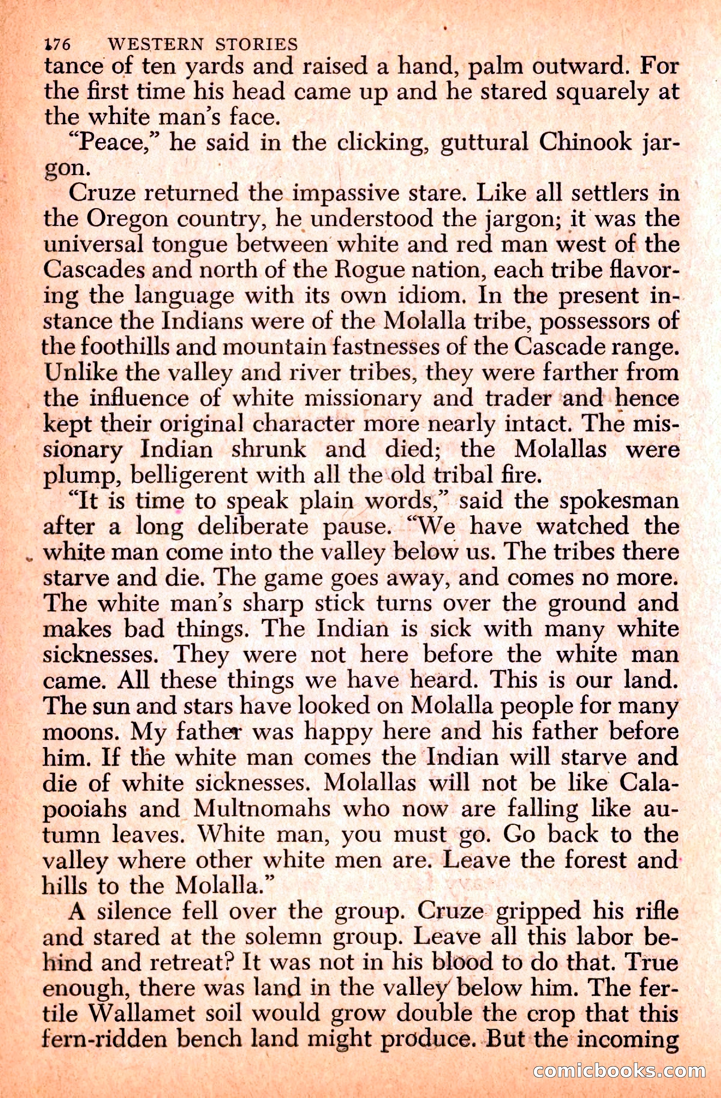 Western Stories, Dell 153 — page 180 of 200