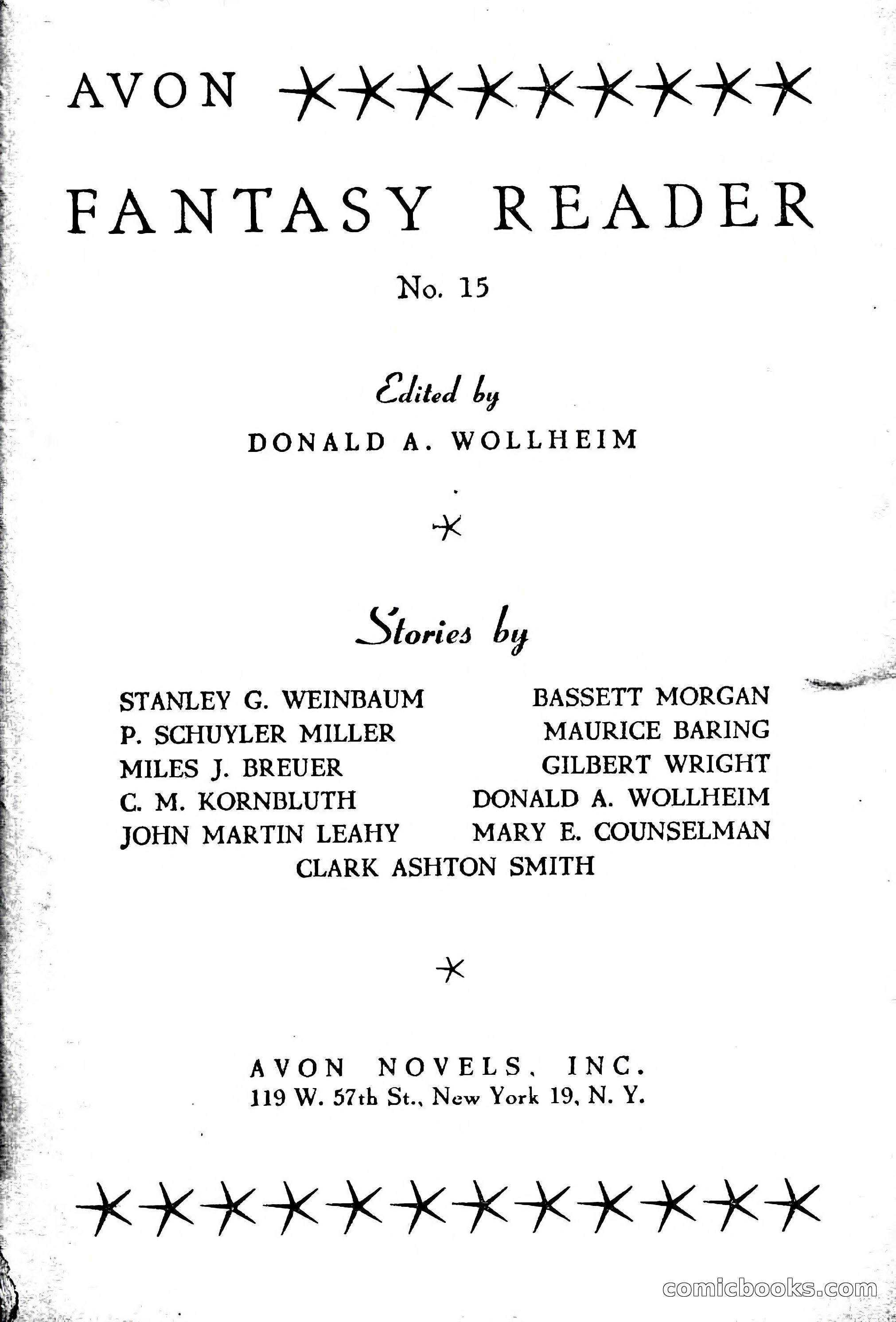 Avon Fantasy Reader No. 15 — page 3 of 132