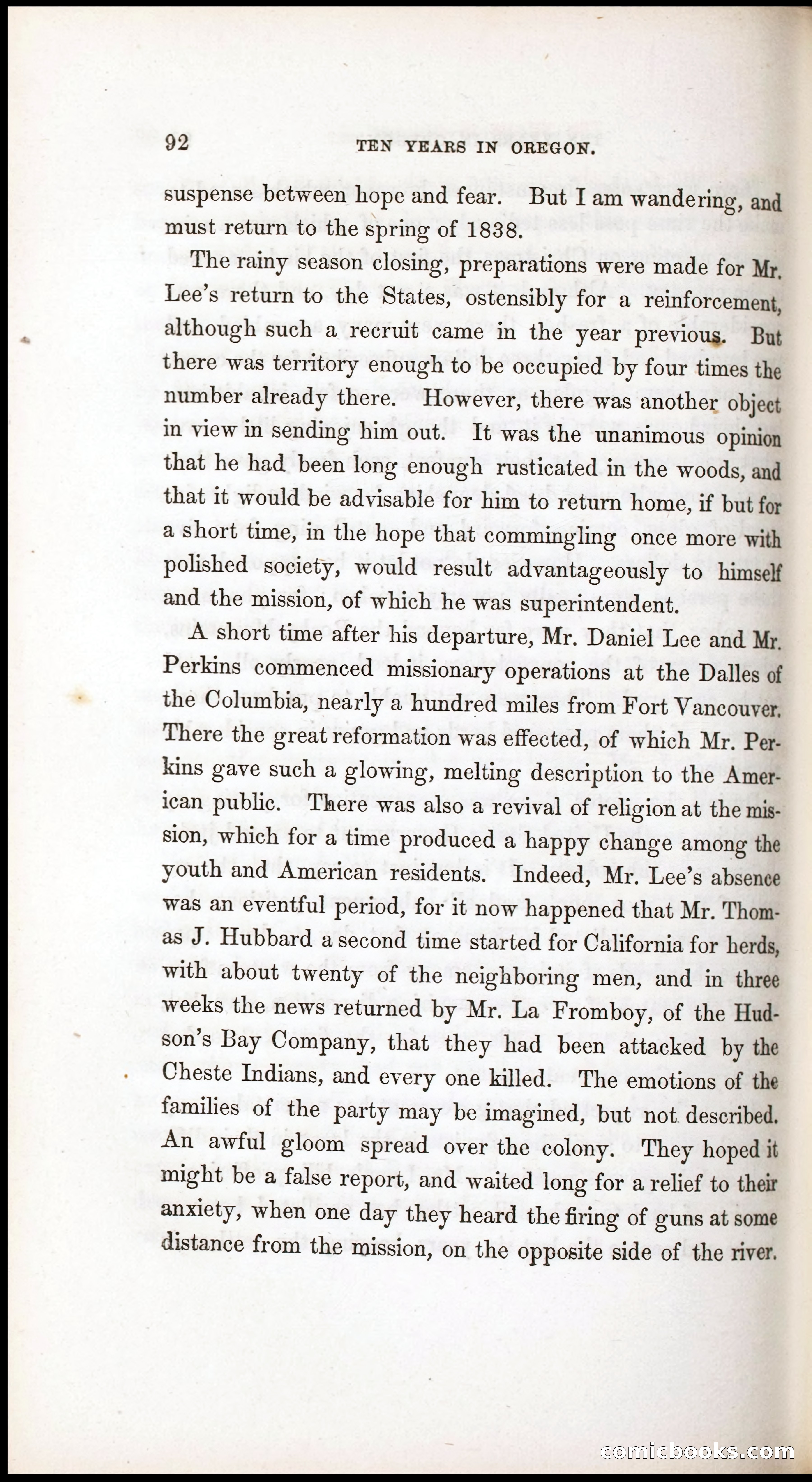 Thrilling Adventures, Travels, and Explorations of Dr. Elijah White Among the Rocky Mountains and in the Far West — page 100 of 394