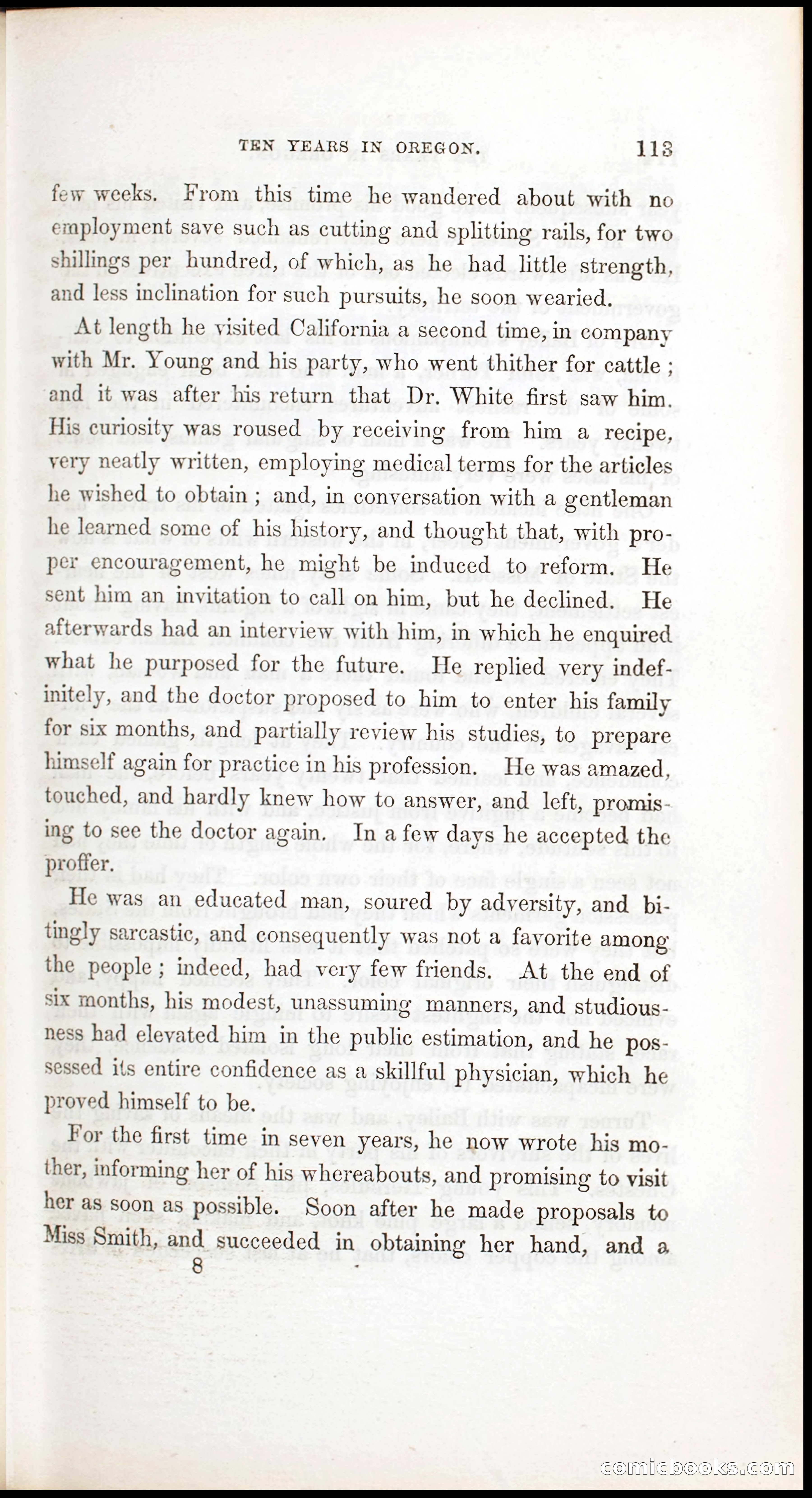 Thrilling Adventures, Travels, and Explorations of Dr. Elijah White Among the Rocky Mountains and in the Far West — page 121 of 394