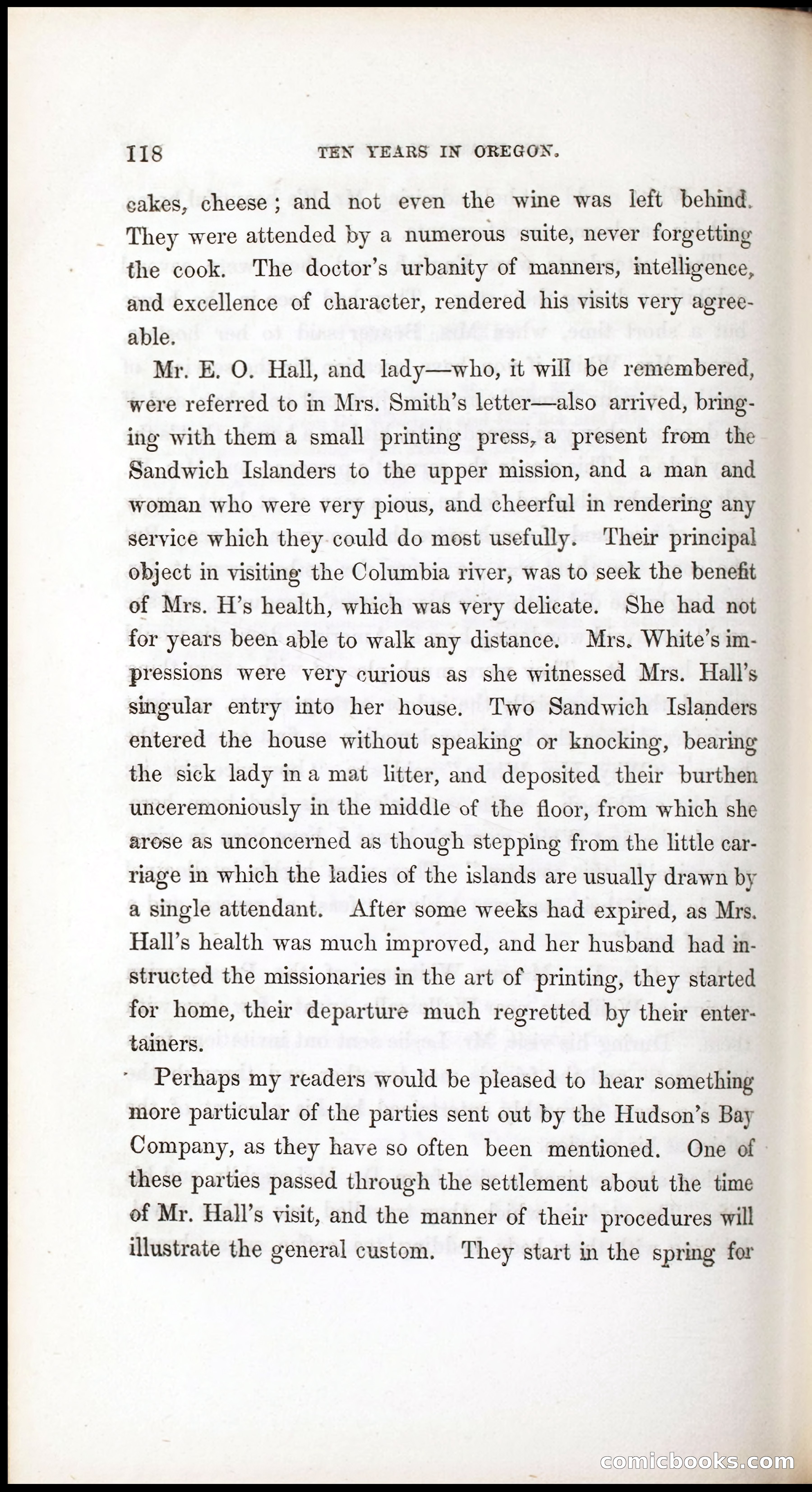 Thrilling Adventures, Travels, and Explorations of Dr. Elijah White Among the Rocky Mountains and in the Far West — page 126 of 394