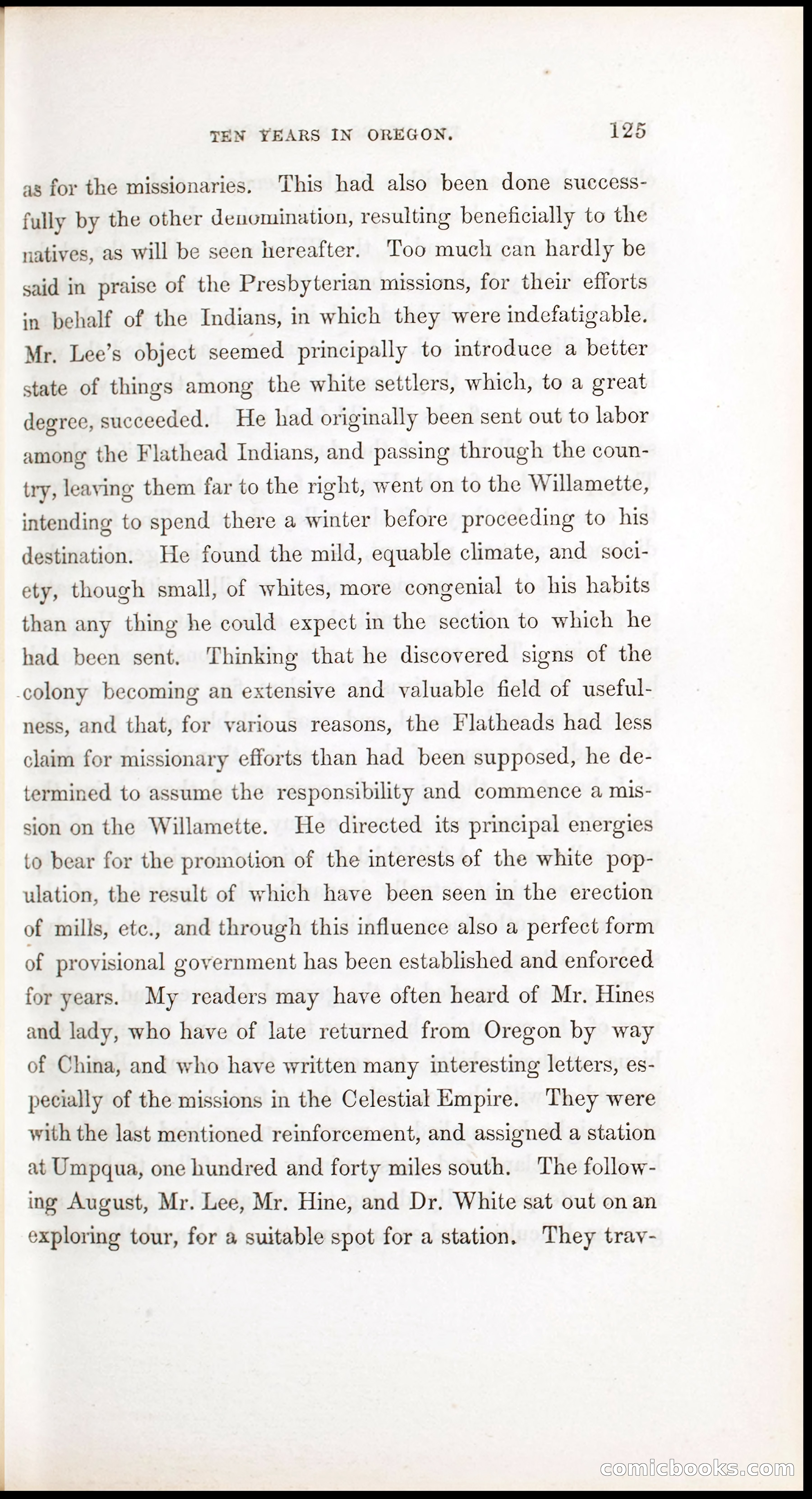 Thrilling Adventures, Travels, and Explorations of Dr. Elijah White Among the Rocky Mountains and in the Far West — page 133 of 394