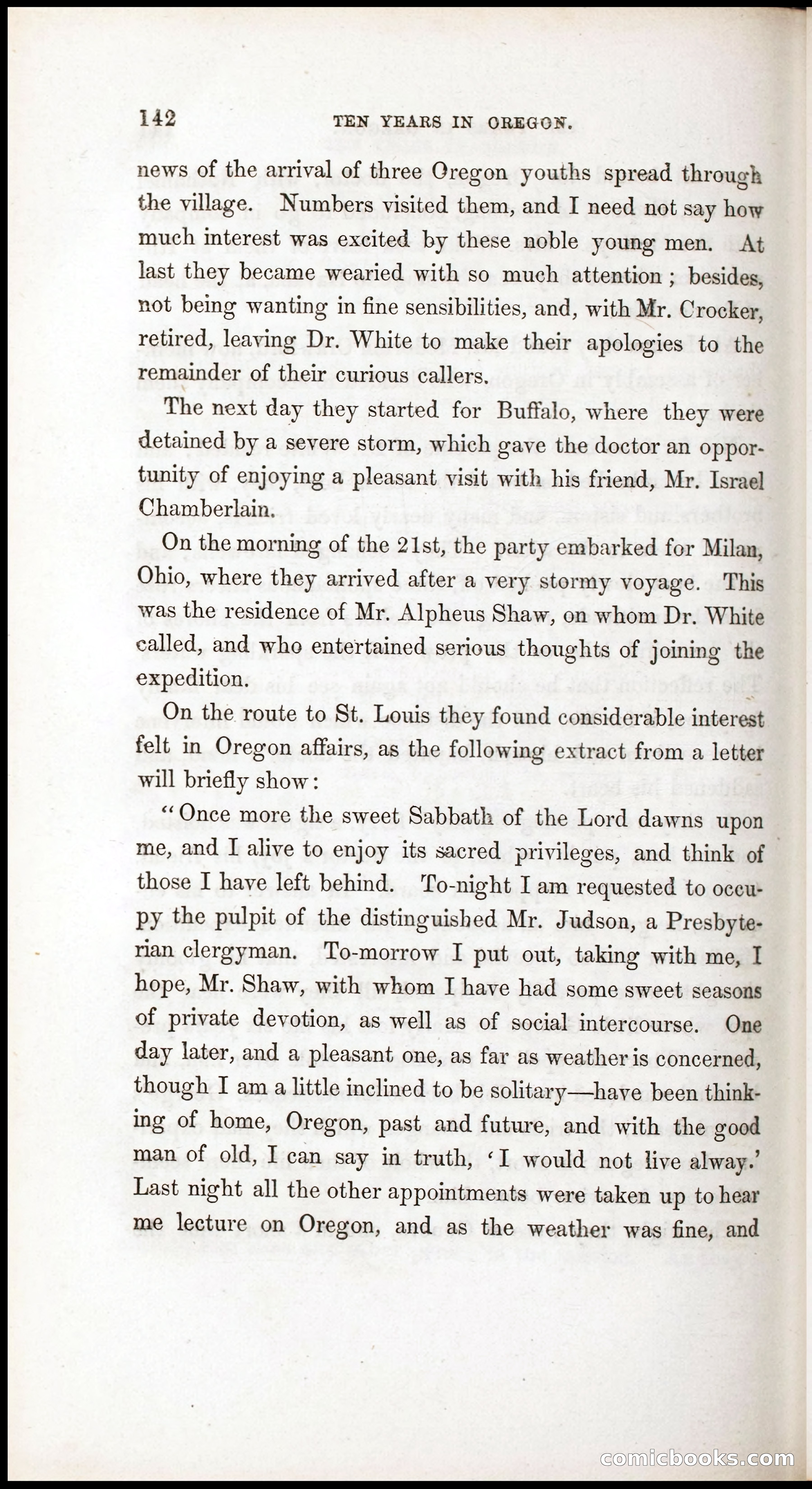 Thrilling Adventures, Travels, and Explorations of Dr. Elijah White Among the Rocky Mountains and in the Far West — page 150 of 394