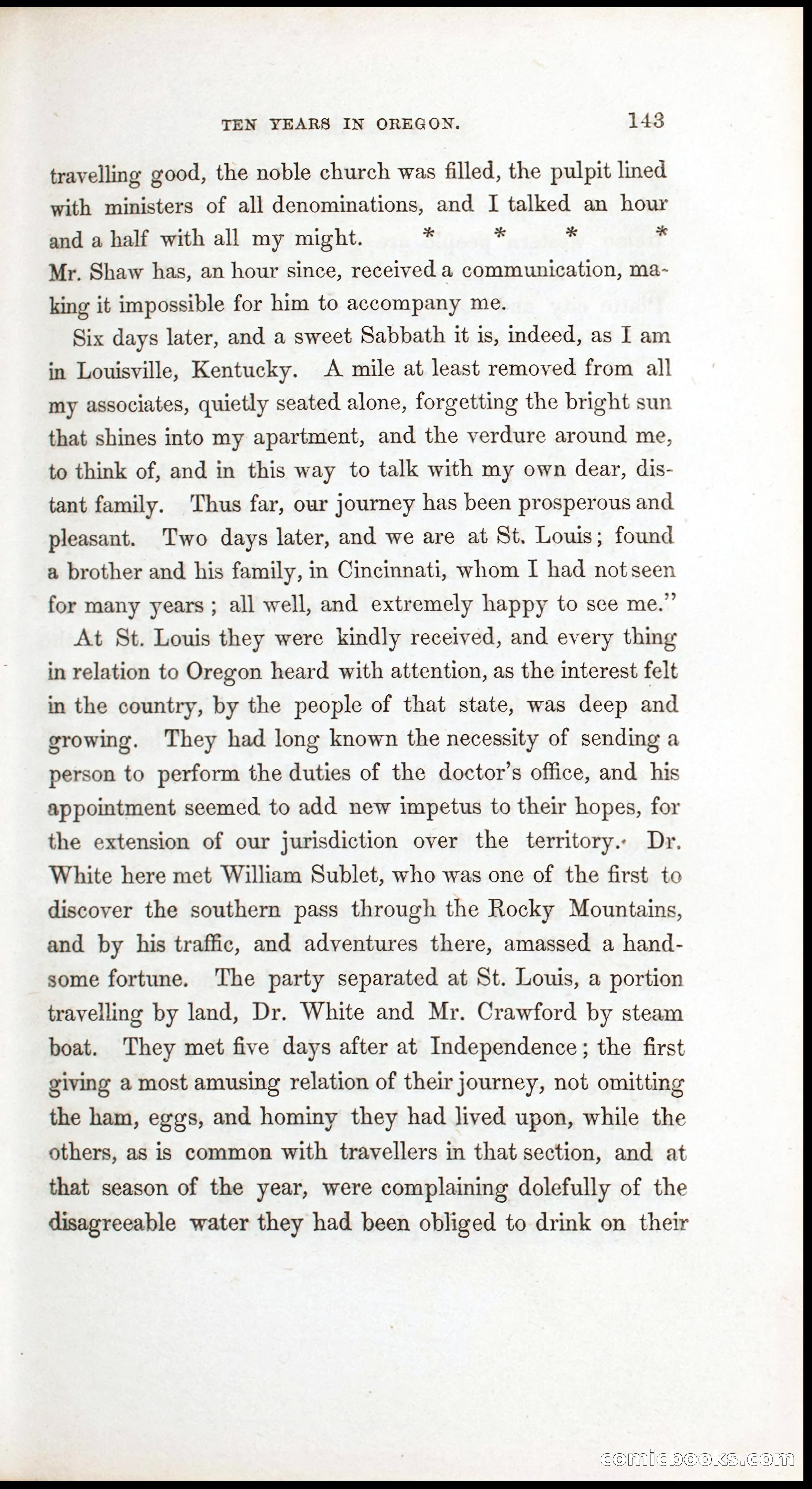 Thrilling Adventures, Travels, and Explorations of Dr. Elijah White Among the Rocky Mountains and in the Far West — page 151 of 394