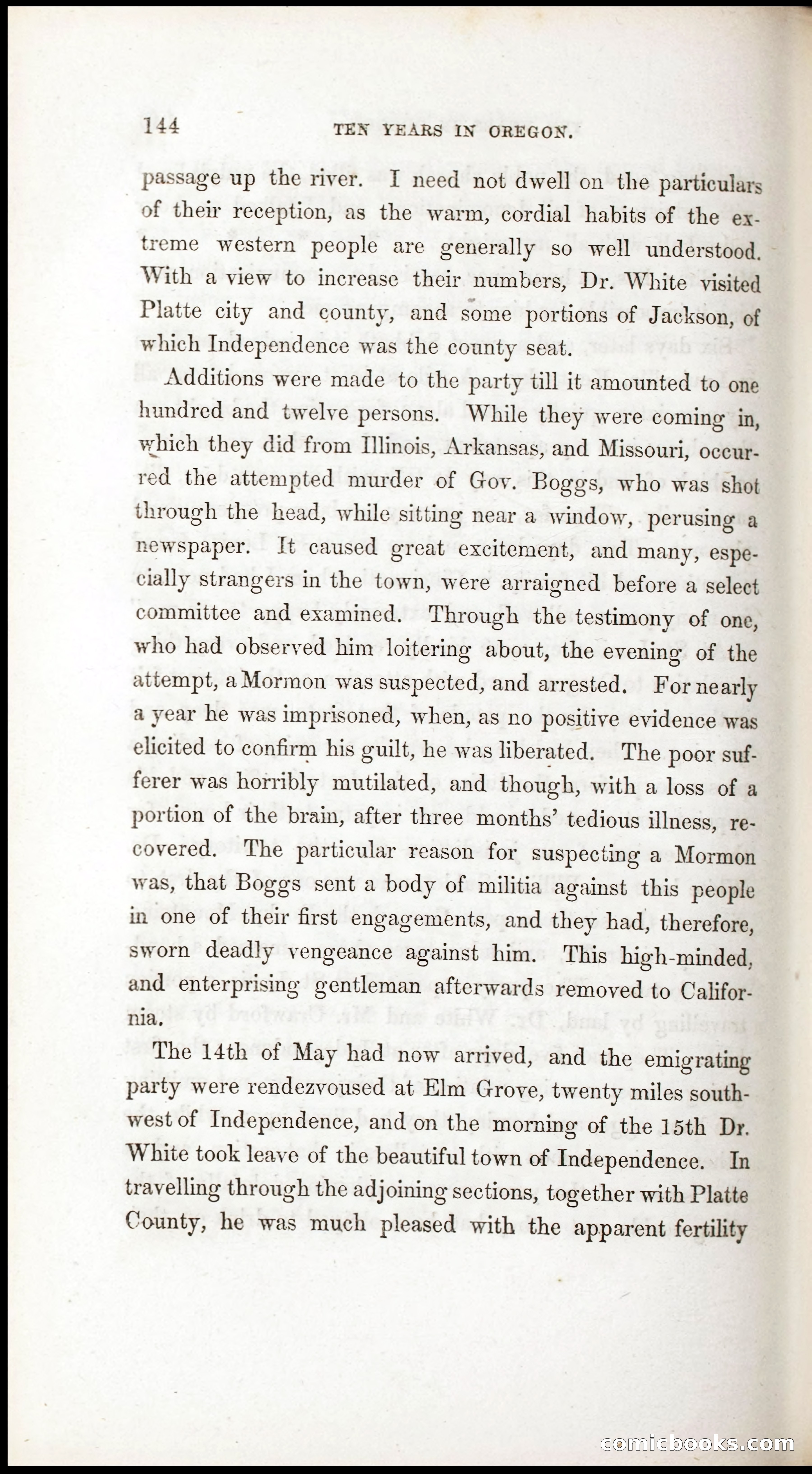 Thrilling Adventures, Travels, and Explorations of Dr. Elijah White Among the Rocky Mountains and in the Far West — page 152 of 394