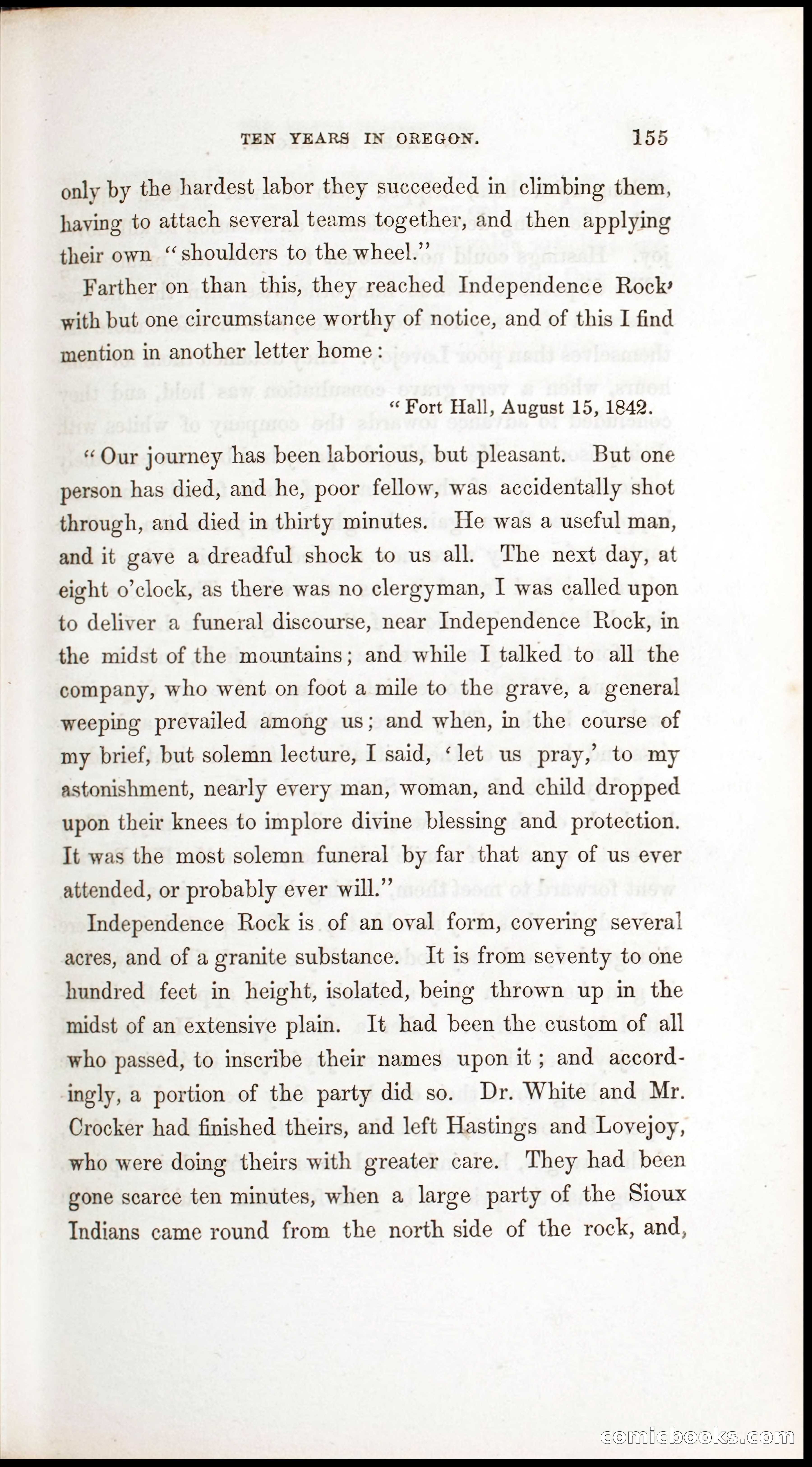 Thrilling Adventures, Travels, and Explorations of Dr. Elijah White Among the Rocky Mountains and in the Far West — page 163 of 394