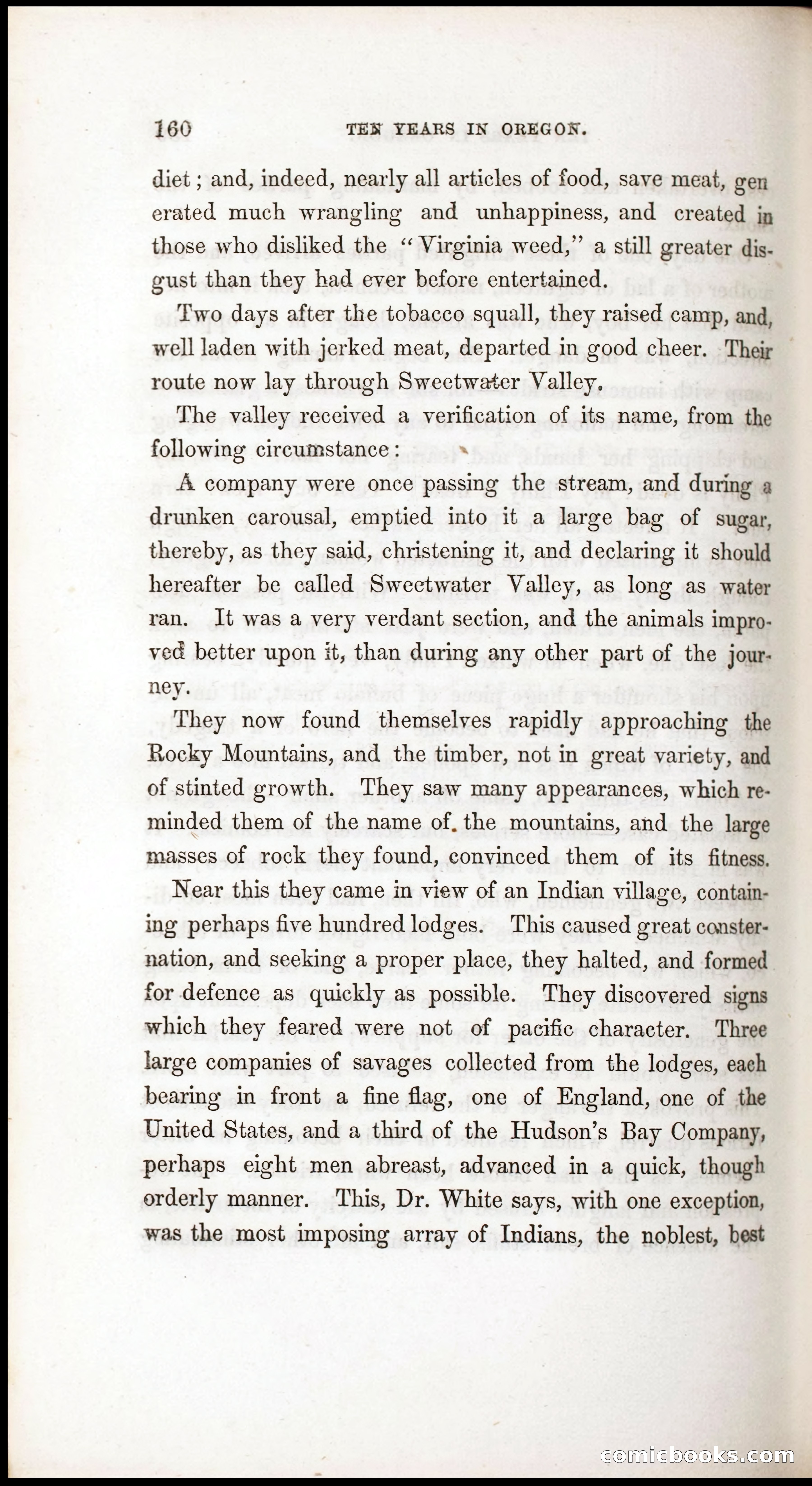 Thrilling Adventures, Travels, and Explorations of Dr. Elijah White Among the Rocky Mountains and in the Far West — page 168 of 394