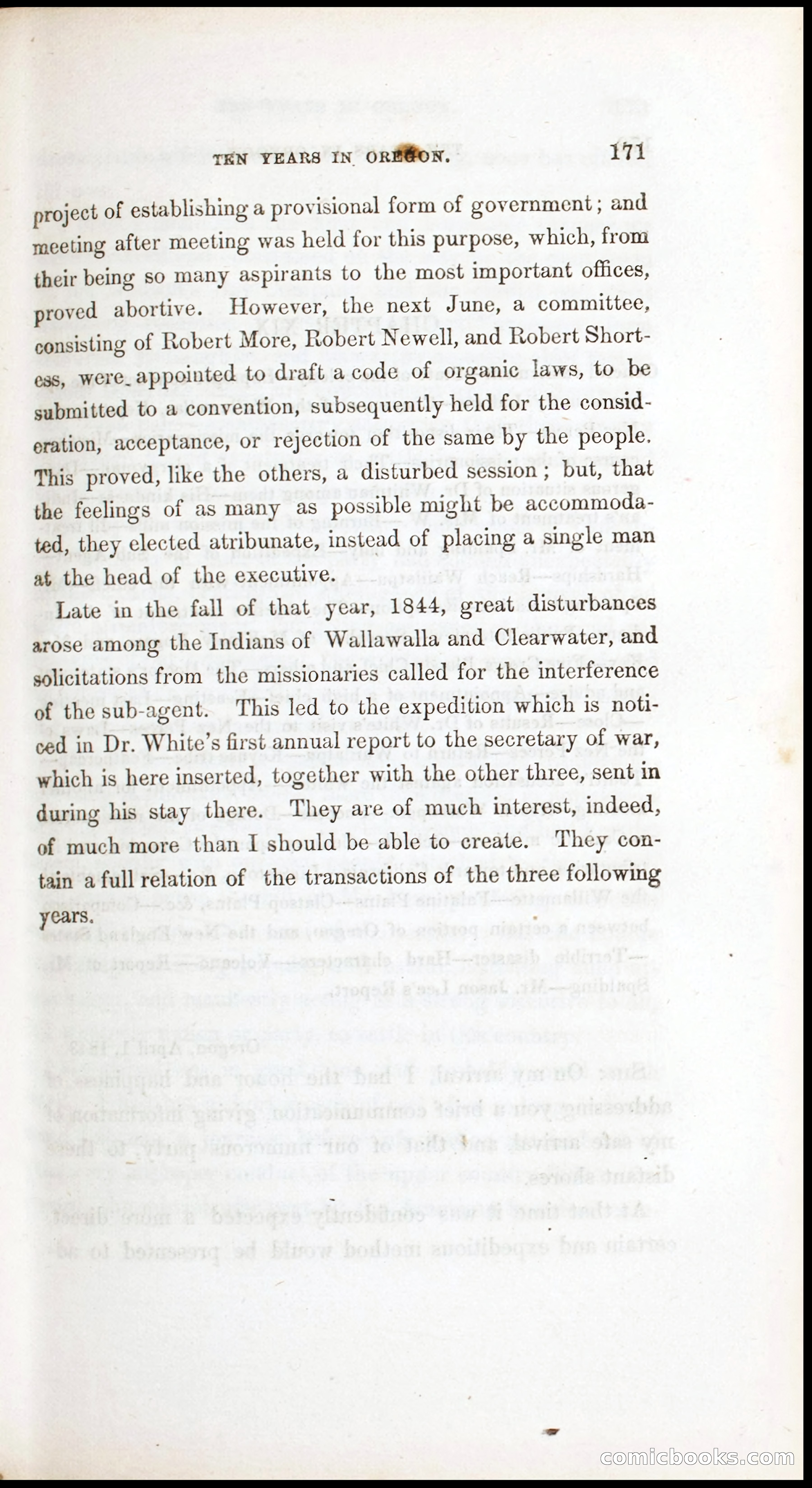 Thrilling Adventures, Travels, and Explorations of Dr. Elijah White Among the Rocky Mountains and in the Far West — page 179 of 394
