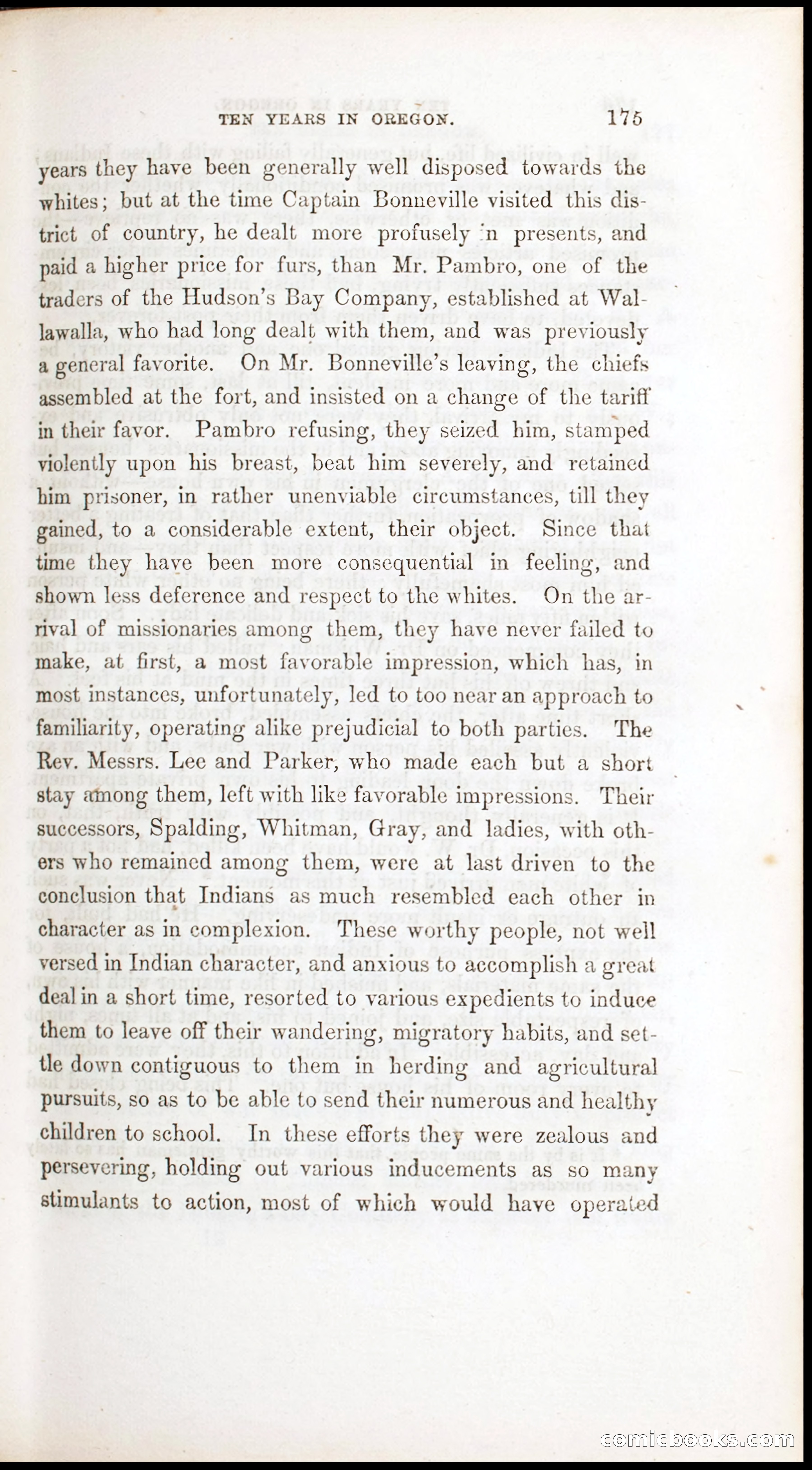 Thrilling Adventures, Travels, and Explorations of Dr. Elijah White Among the Rocky Mountains and in the Far West — page 183 of 394