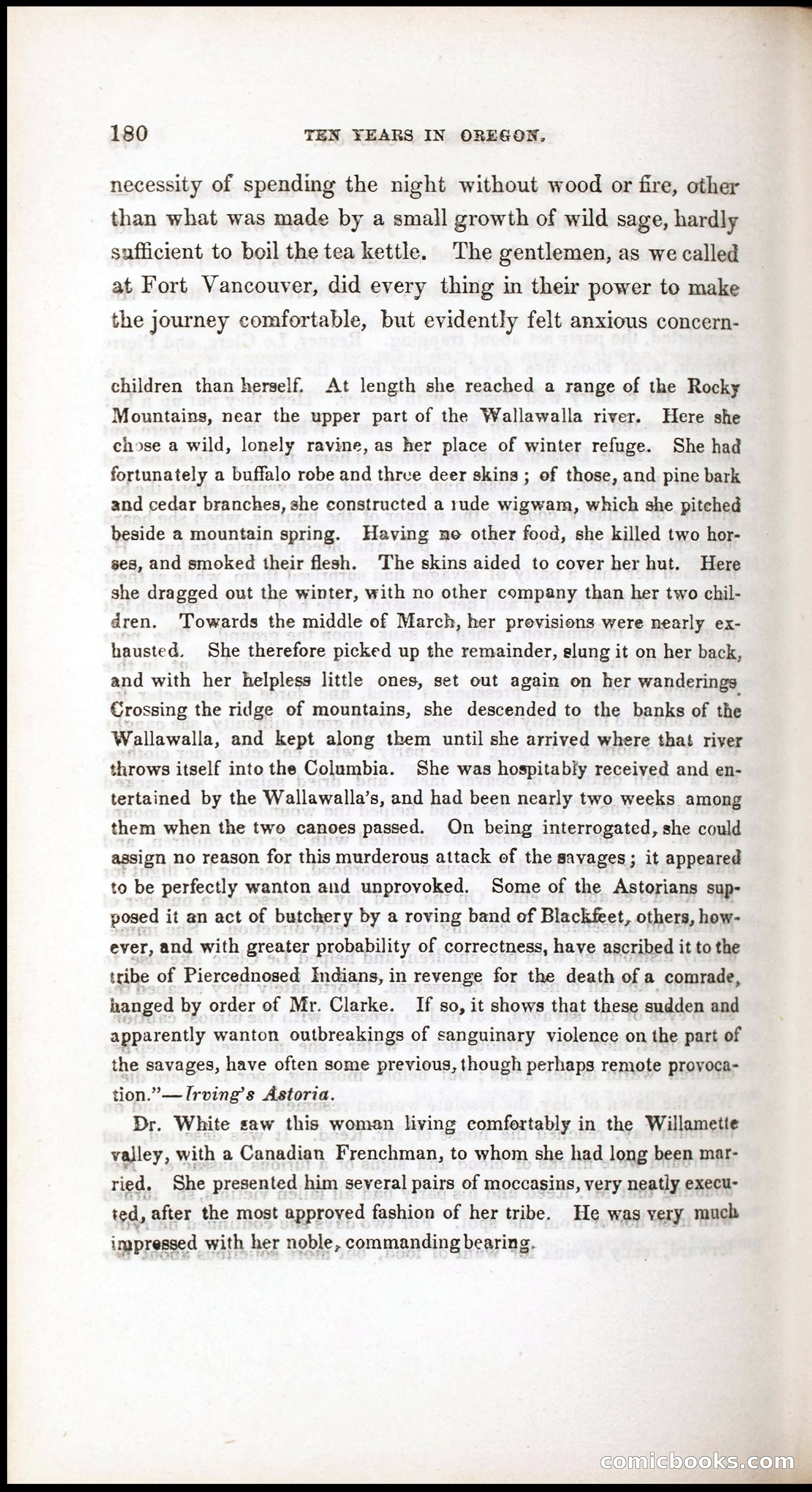 Thrilling Adventures, Travels, and Explorations of Dr. Elijah White Among the Rocky Mountains and in the Far West — page 188 of 394
