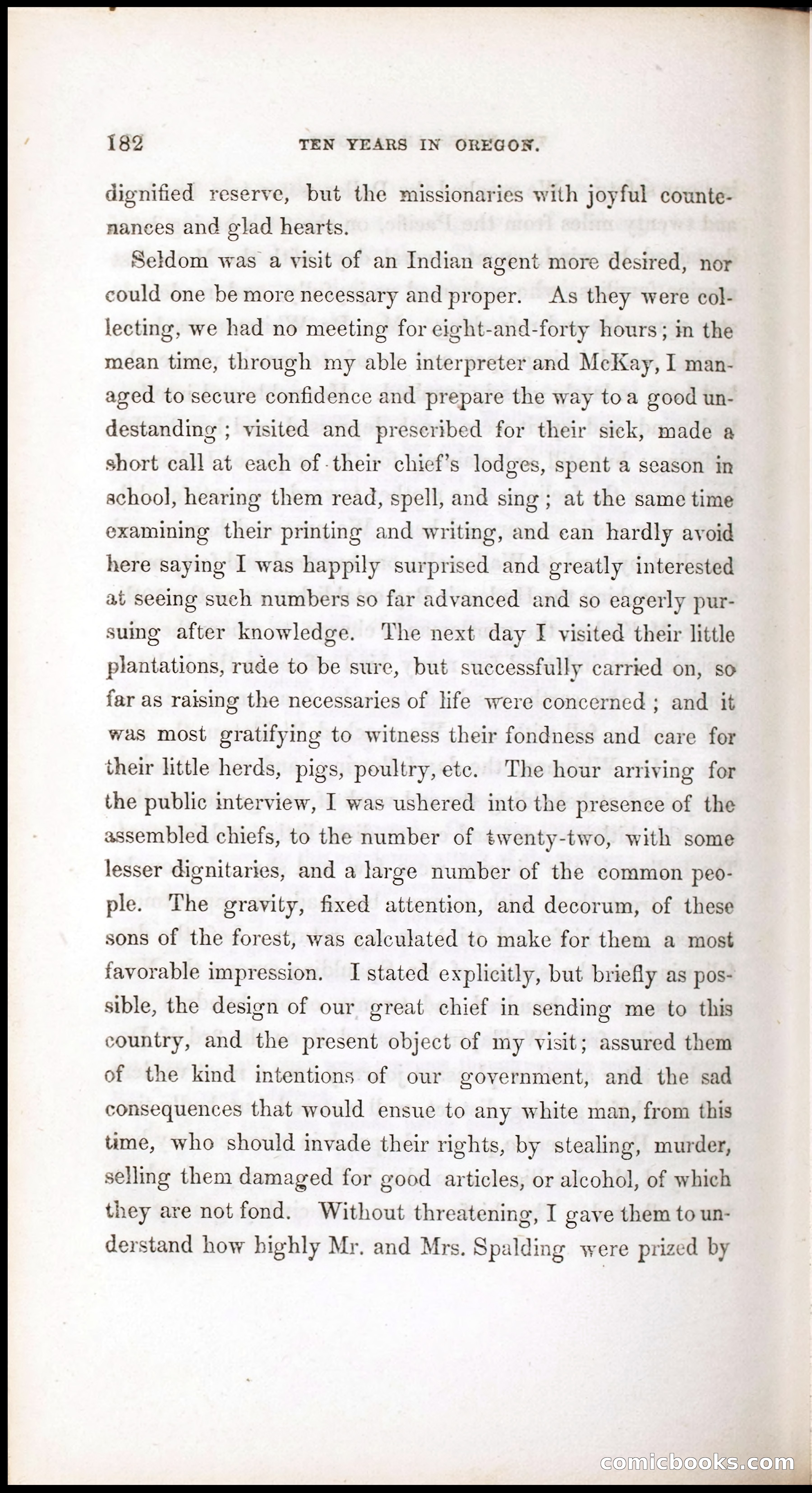 Thrilling Adventures, Travels, and Explorations of Dr. Elijah White Among the Rocky Mountains and in the Far West — page 190 of 394