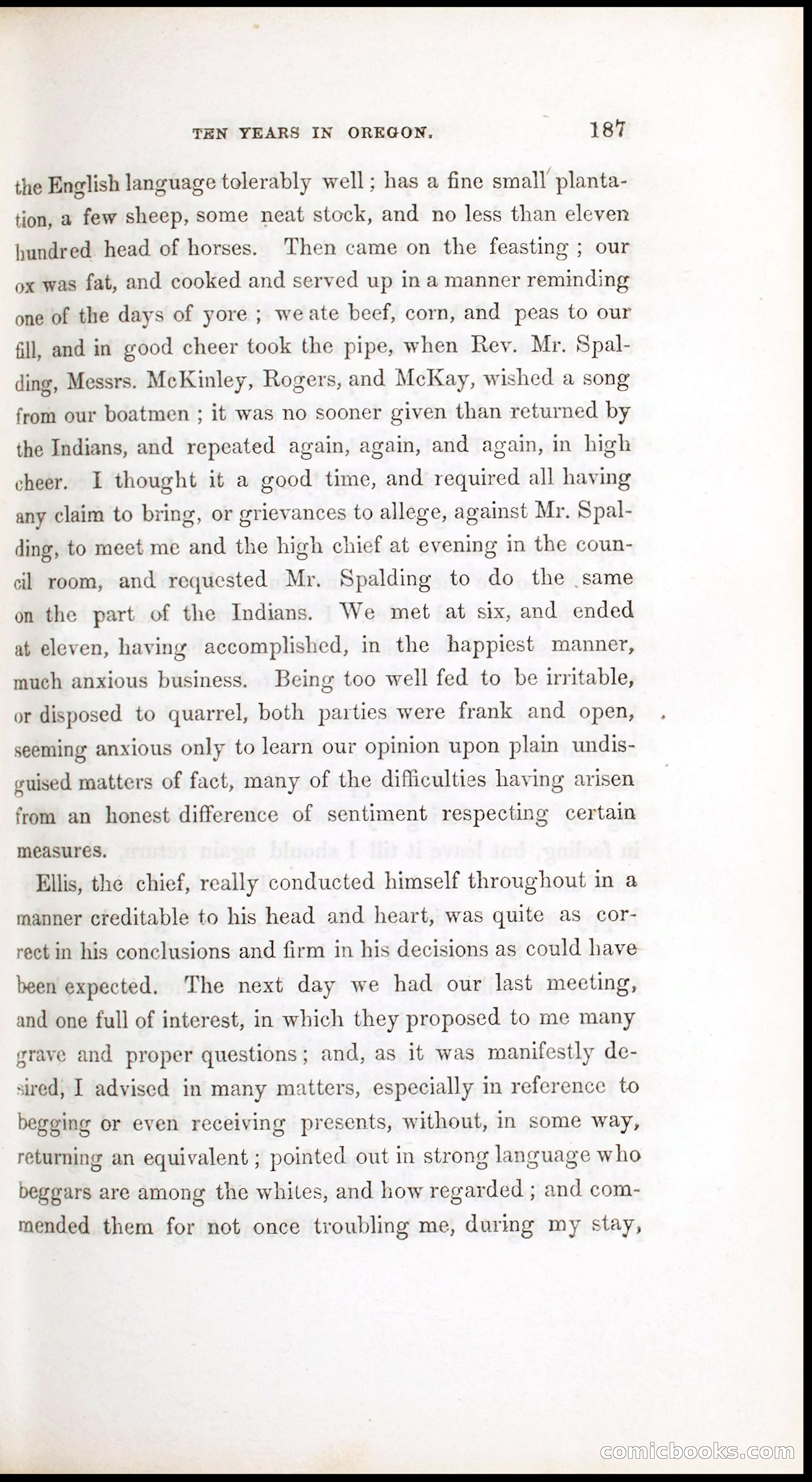 Thrilling Adventures, Travels, and Explorations of Dr. Elijah White Among the Rocky Mountains and in the Far West — page 195 of 394