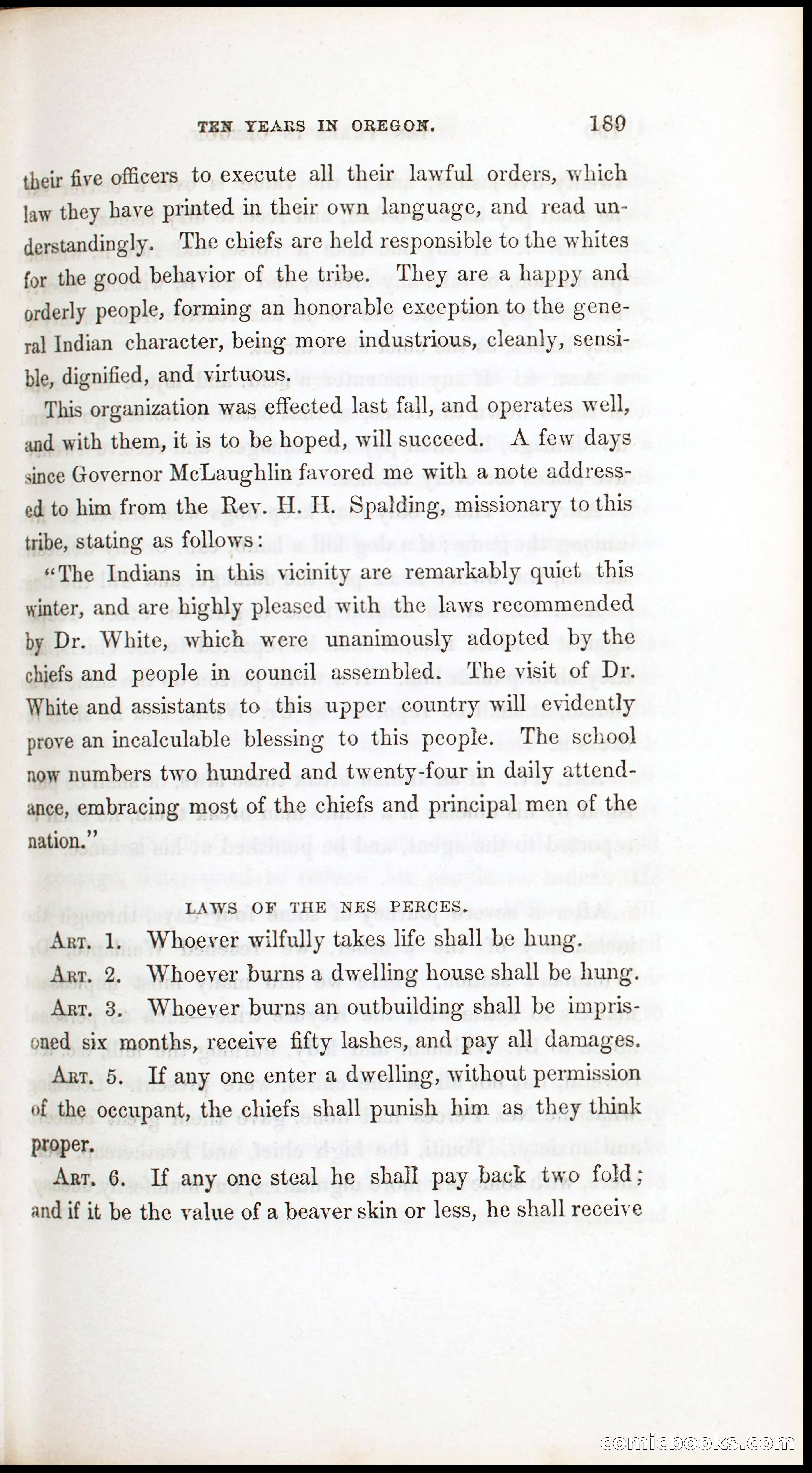 Thrilling Adventures, Travels, and Explorations of Dr. Elijah White Among the Rocky Mountains and in the Far West — page 197 of 394