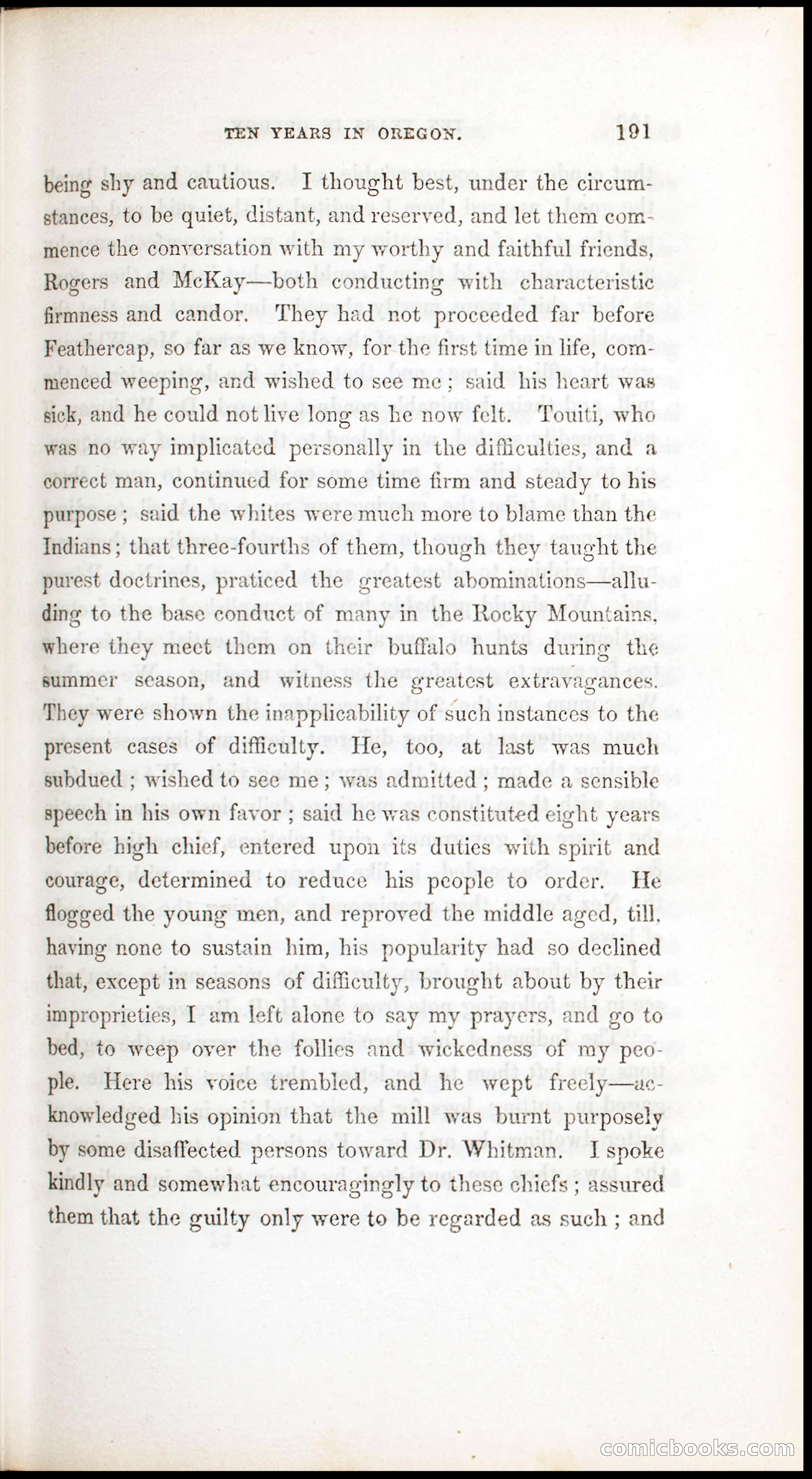 Thrilling Adventures, Travels, and Explorations of Dr. Elijah White Among the Rocky Mountains and in the Far West — page 199 of 394