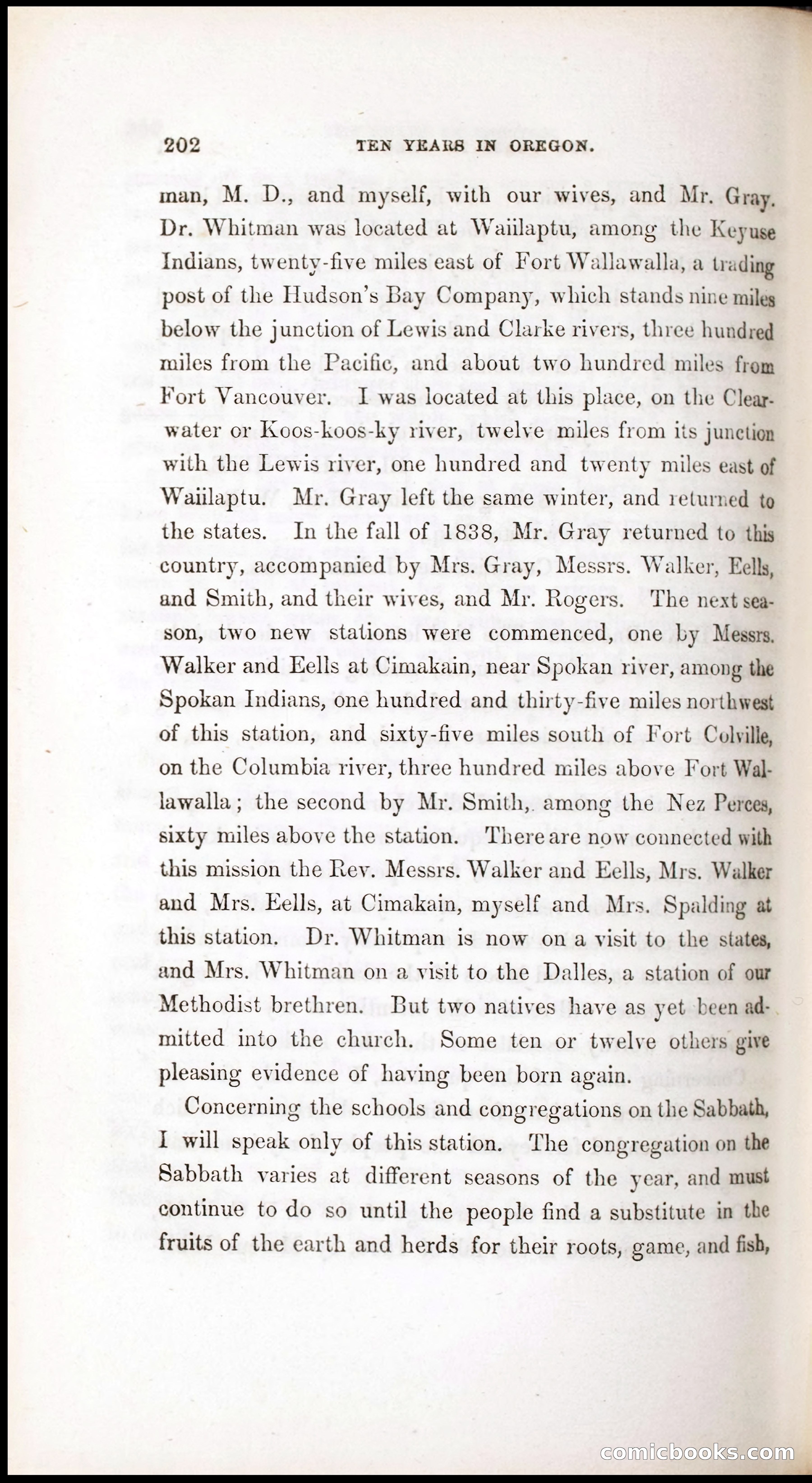 Thrilling Adventures, Travels, and Explorations of Dr. Elijah White Among the Rocky Mountains and in the Far West — page 210 of 394