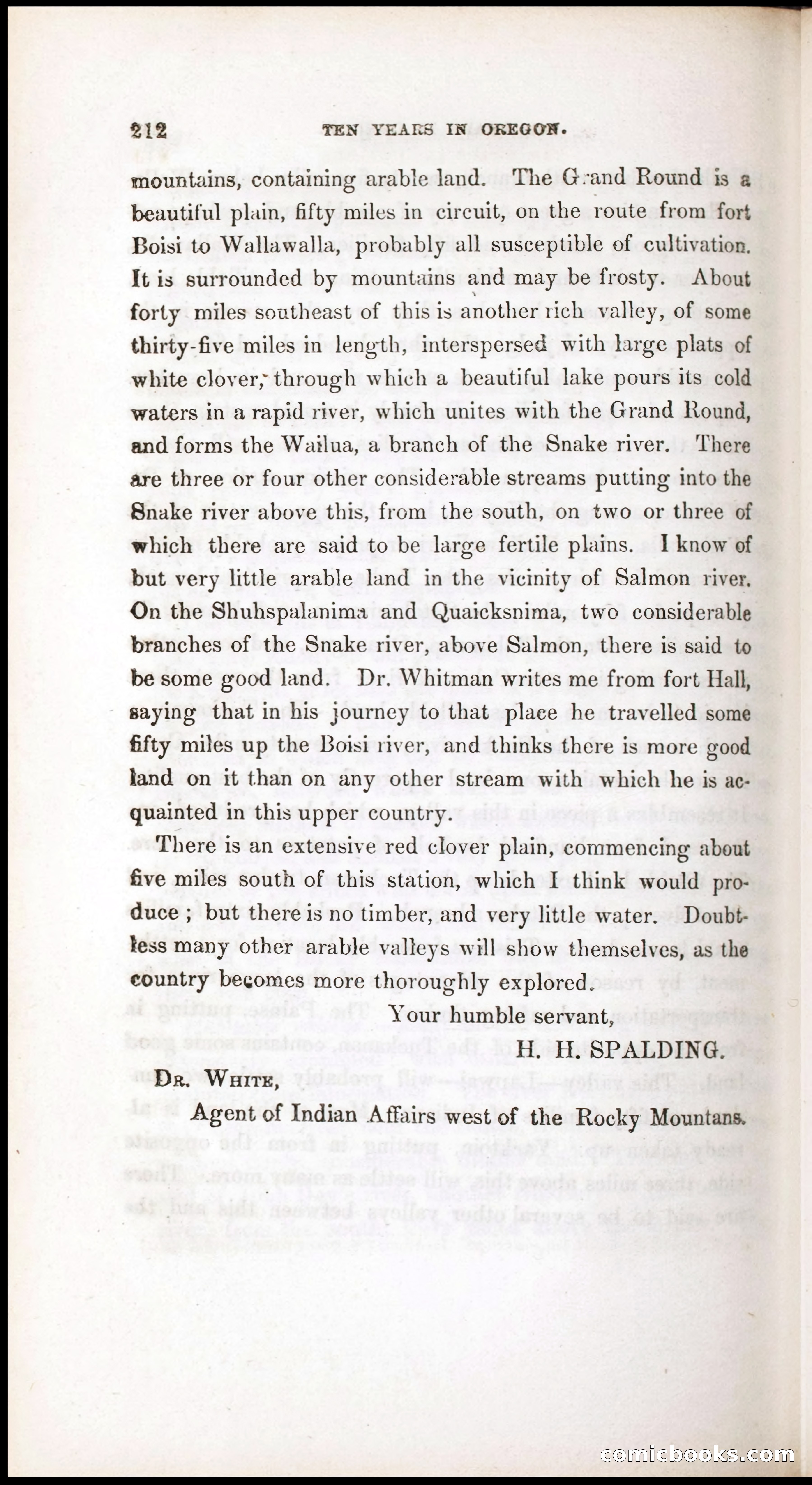 Thrilling Adventures, Travels, and Explorations of Dr. Elijah White Among the Rocky Mountains and in the Far West — page 220 of 394