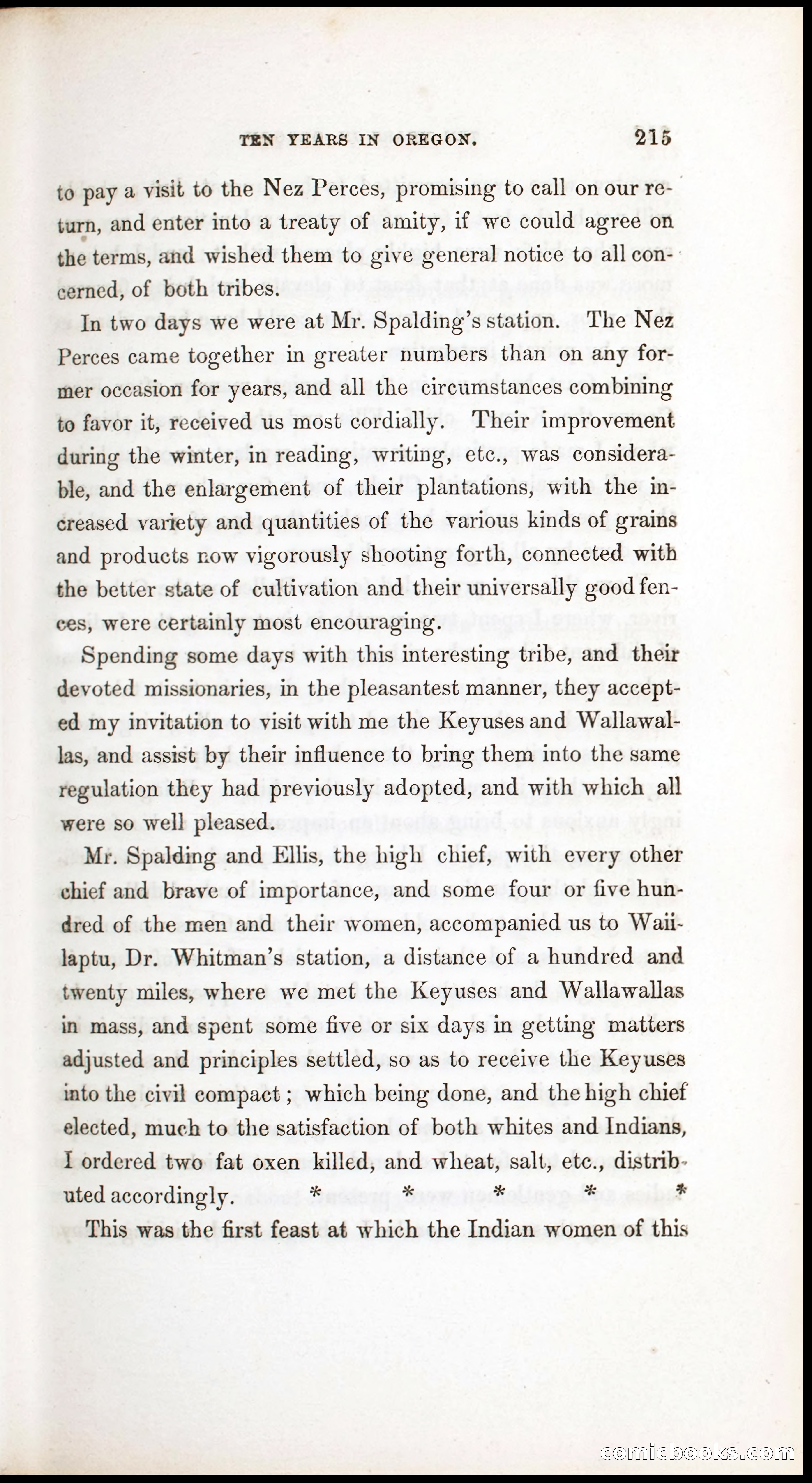 Thrilling Adventures, Travels, and Explorations of Dr. Elijah White Among the Rocky Mountains and in the Far West — page 223 of 394