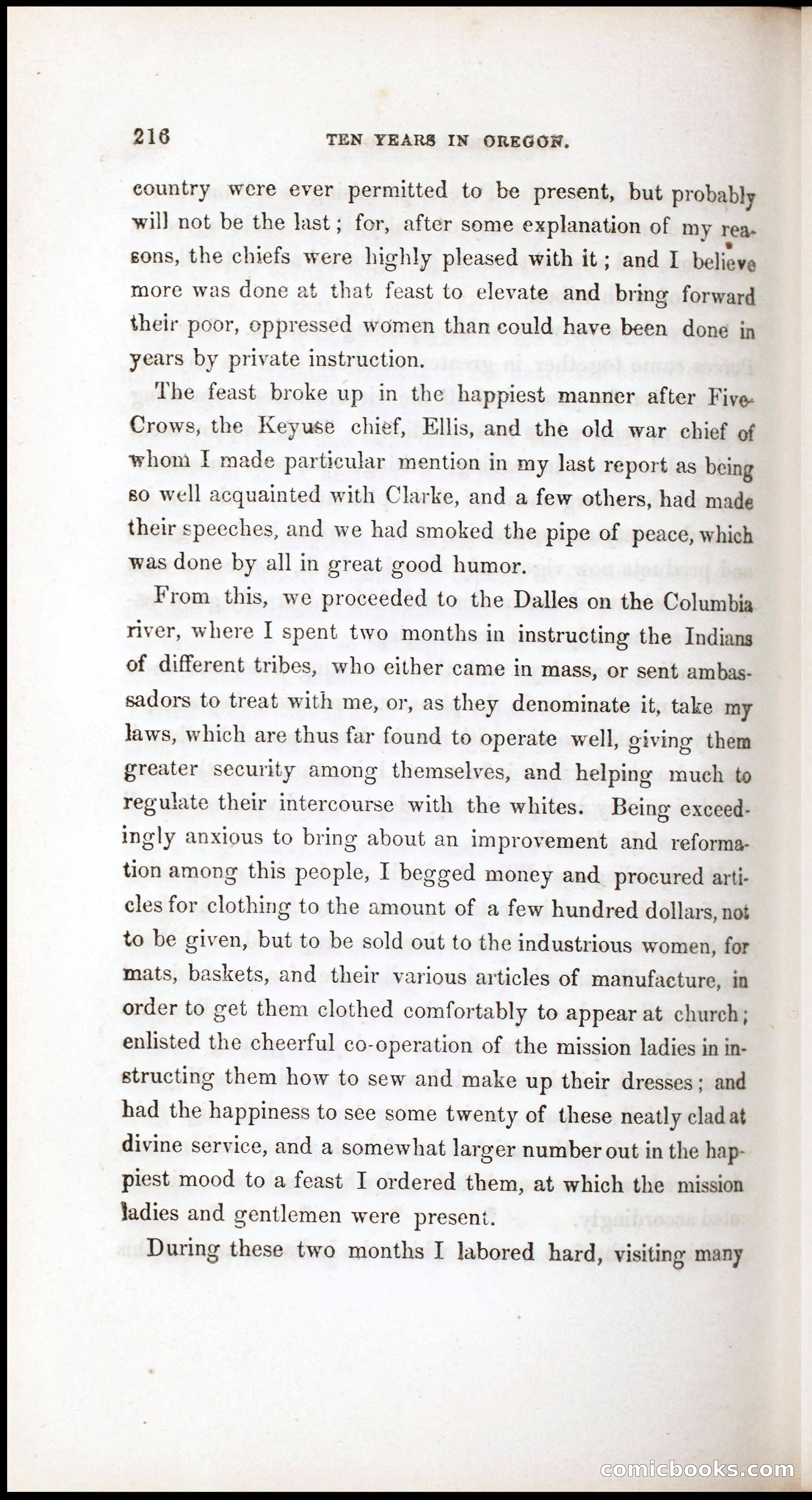 Thrilling Adventures, Travels, and Explorations of Dr. Elijah White Among the Rocky Mountains and in the Far West — page 224 of 394