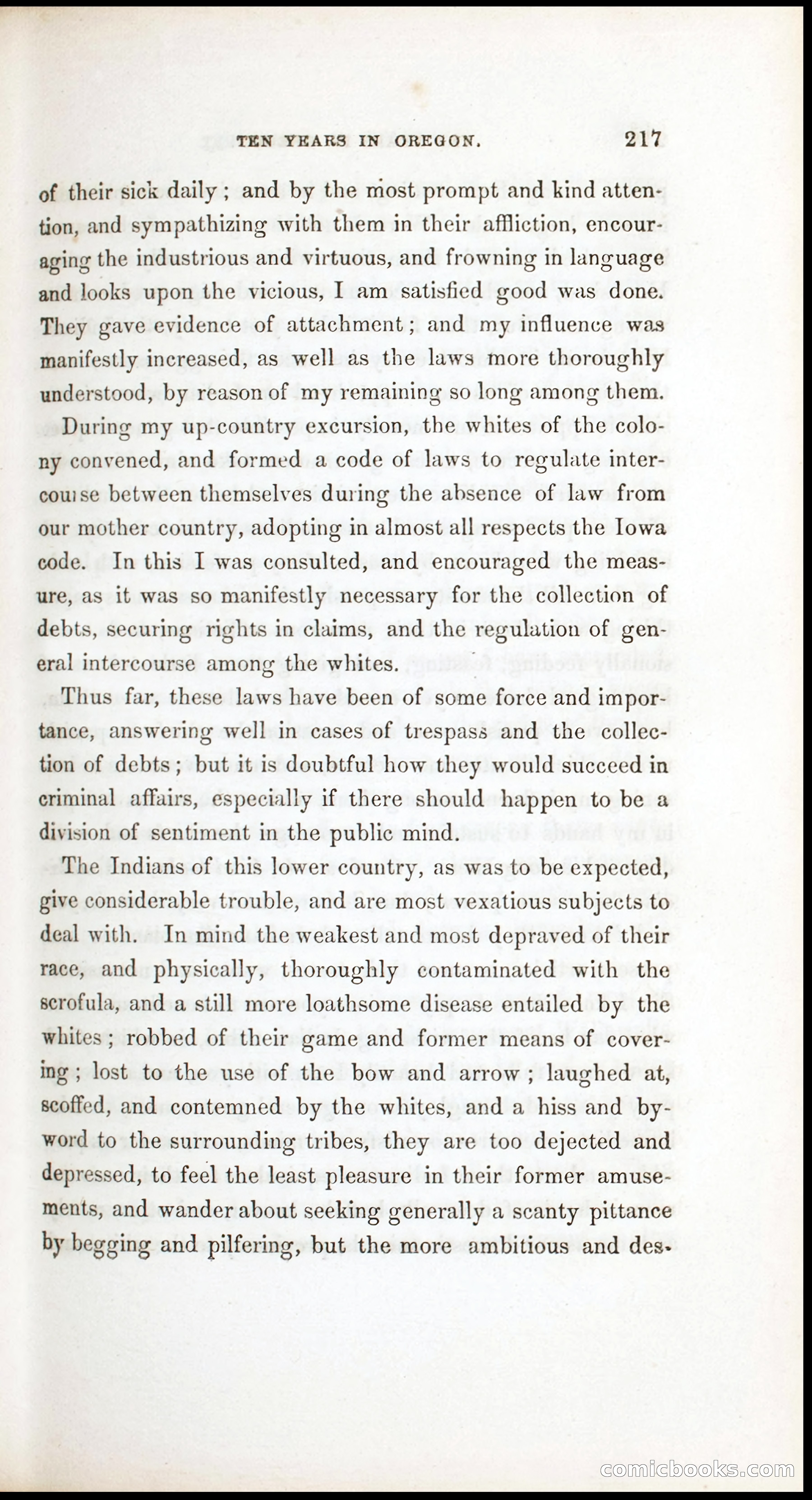 Thrilling Adventures, Travels, and Explorations of Dr. Elijah White Among the Rocky Mountains and in the Far West — page 225 of 394