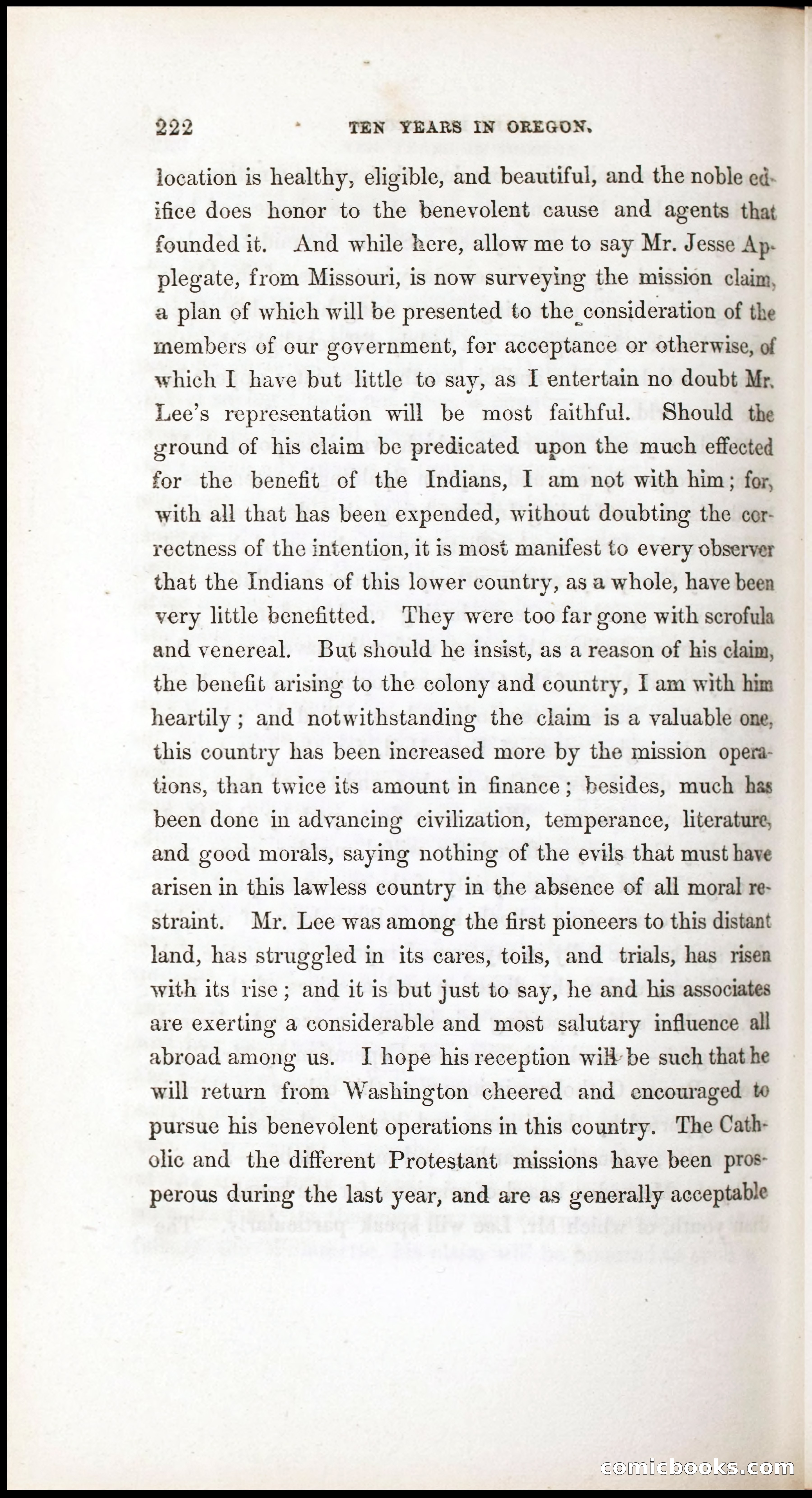 Thrilling Adventures, Travels, and Explorations of Dr. Elijah White Among the Rocky Mountains and in the Far West — page 230 of 394