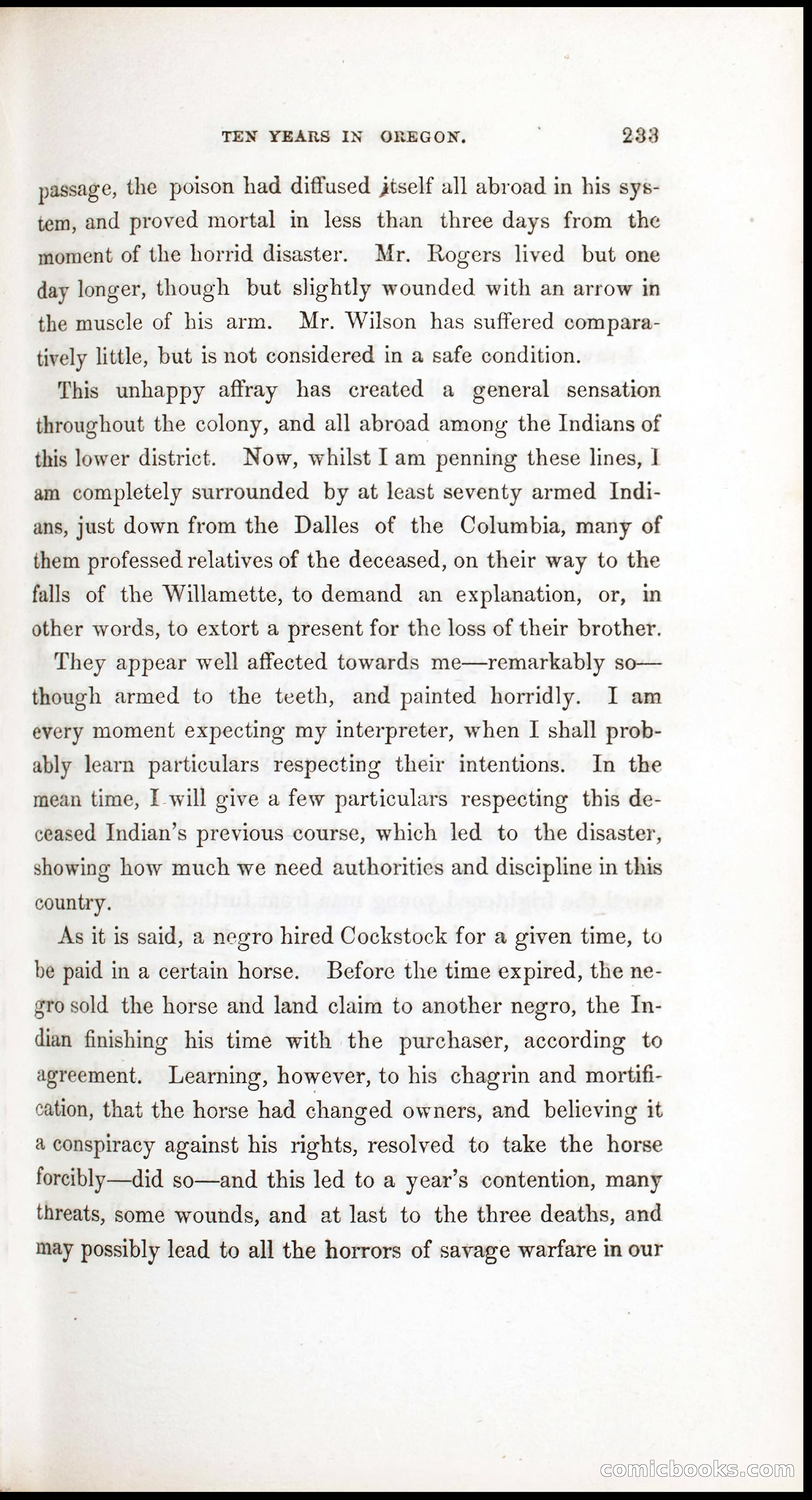 Thrilling Adventures, Travels, and Explorations of Dr. Elijah White Among the Rocky Mountains and in the Far West — page 241 of 394