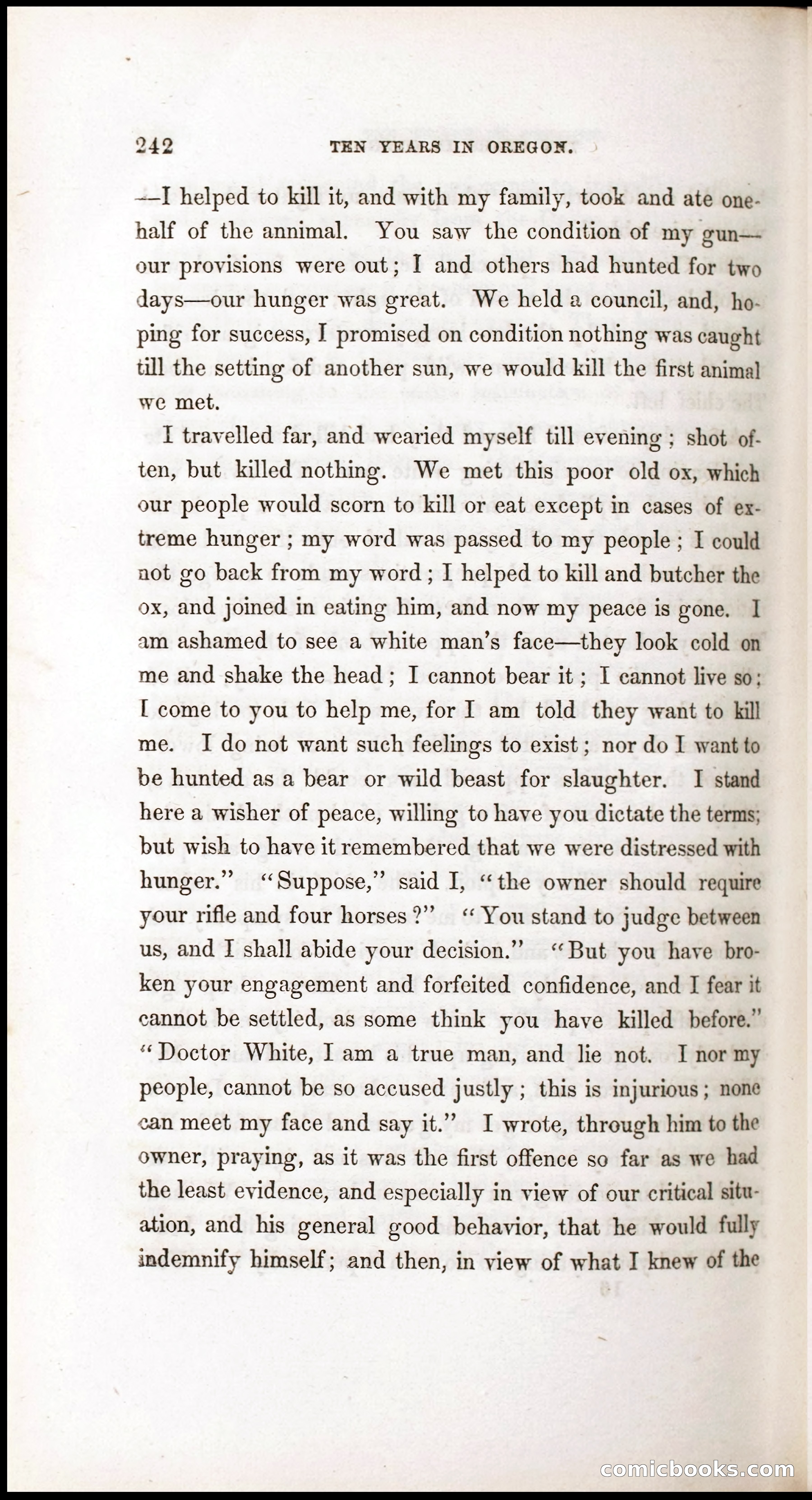 Thrilling Adventures, Travels, and Explorations of Dr. Elijah White Among the Rocky Mountains and in the Far West — page 250 of 394