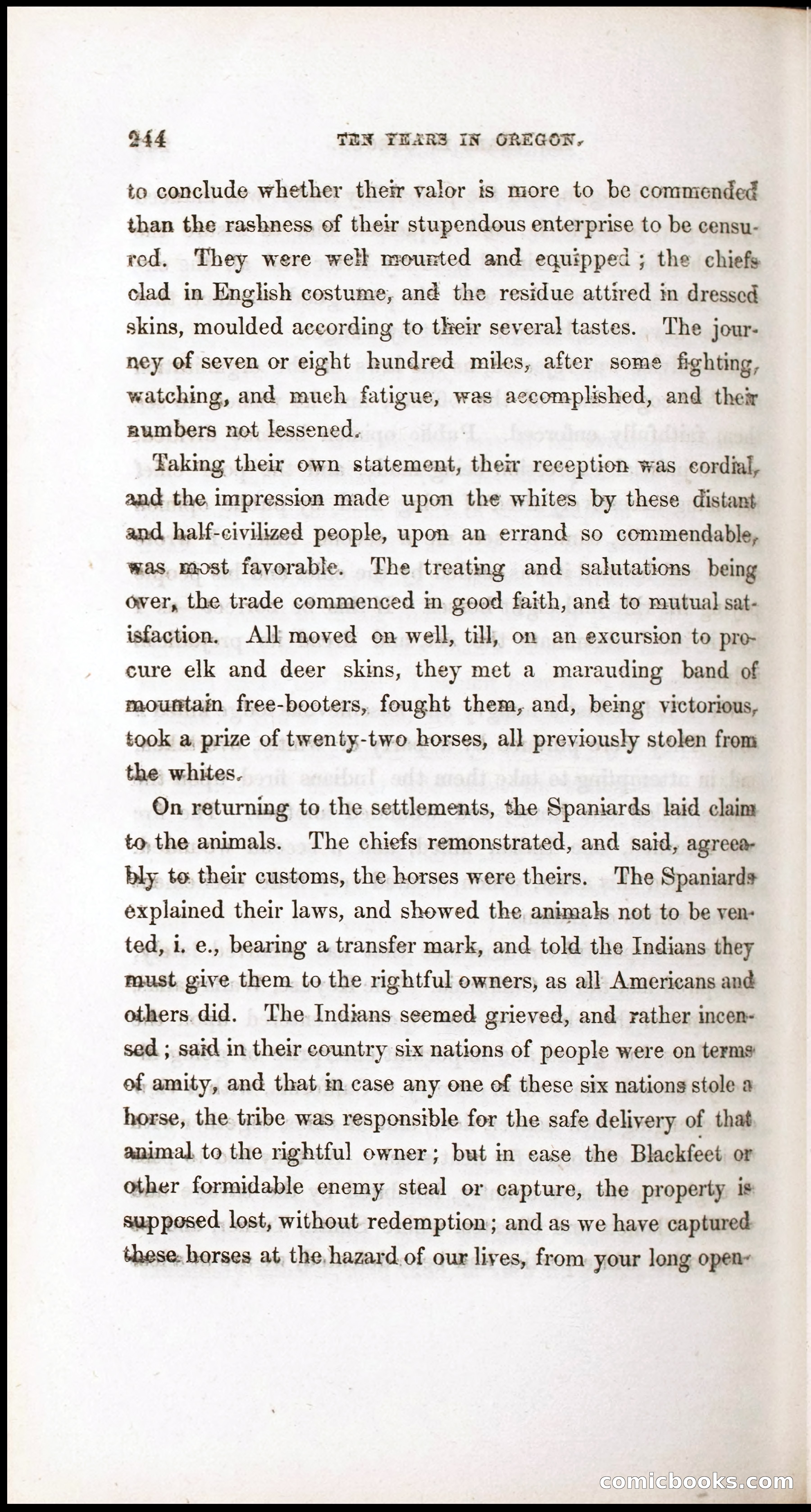 Thrilling Adventures, Travels, and Explorations of Dr. Elijah White Among the Rocky Mountains and in the Far West — page 252 of 394