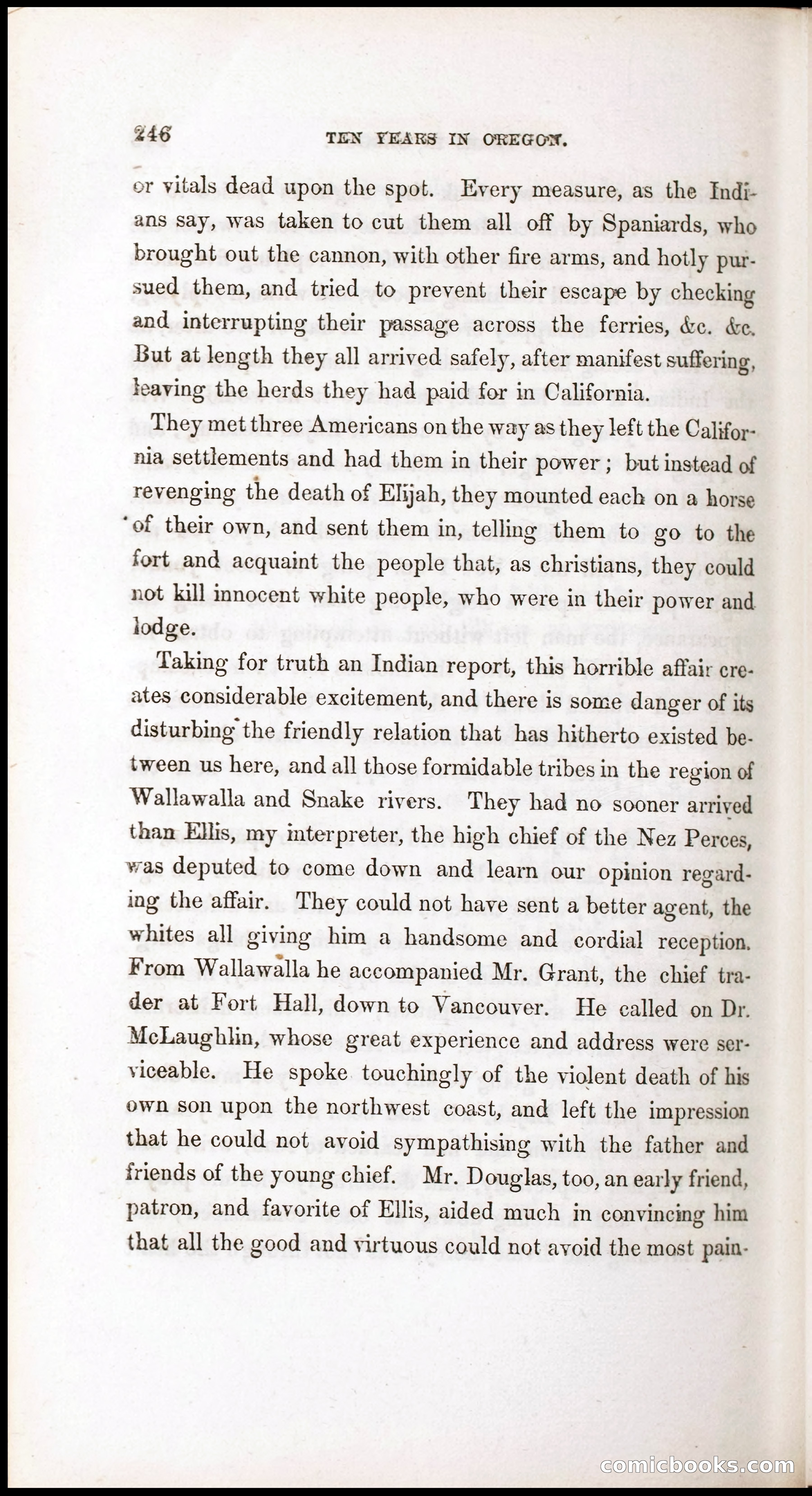 Thrilling Adventures, Travels, and Explorations of Dr. Elijah White Among the Rocky Mountains and in the Far West — page 254 of 394