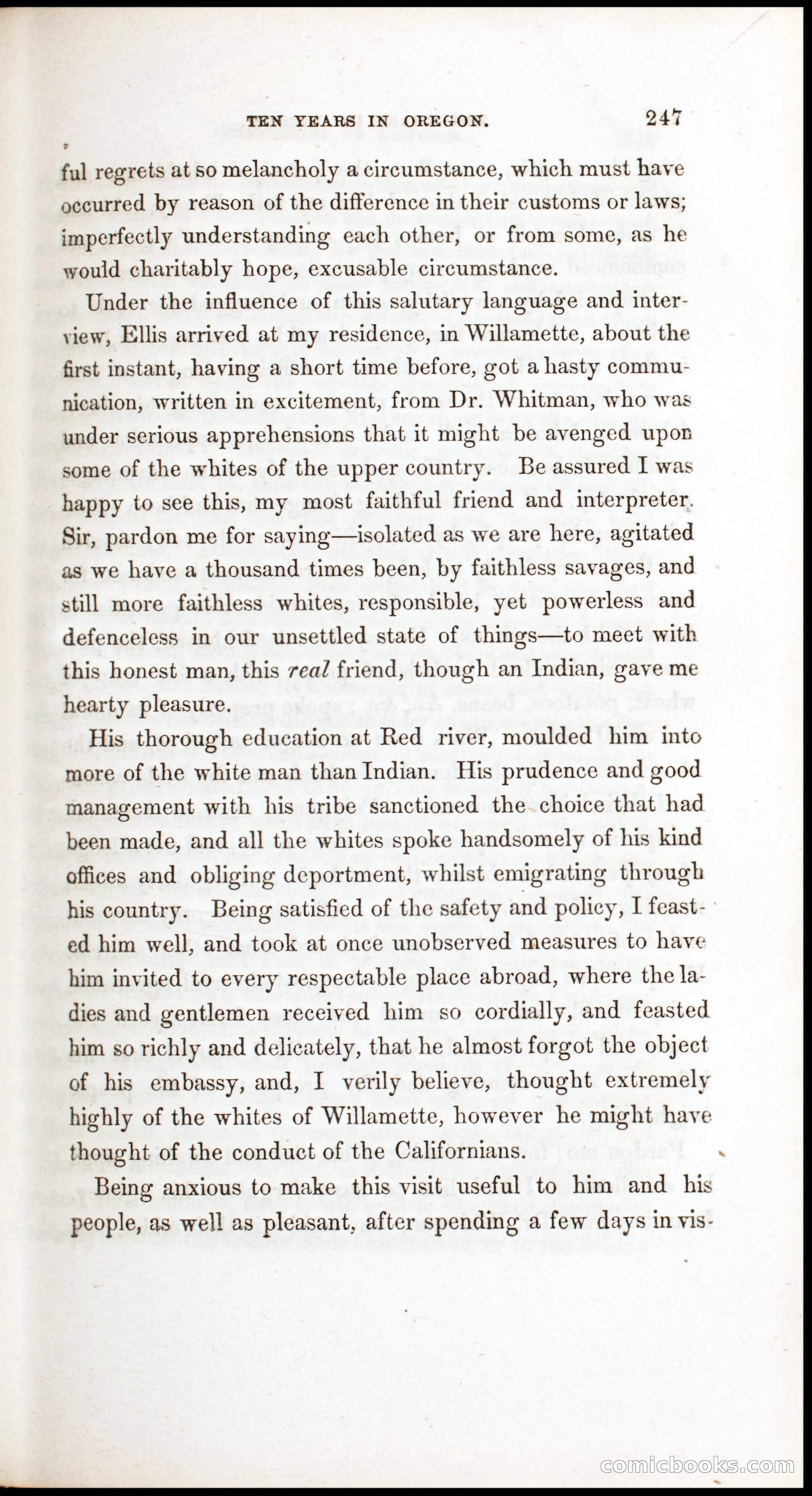 Thrilling Adventures, Travels, and Explorations of Dr. Elijah White Among the Rocky Mountains and in the Far West — page 255 of 394