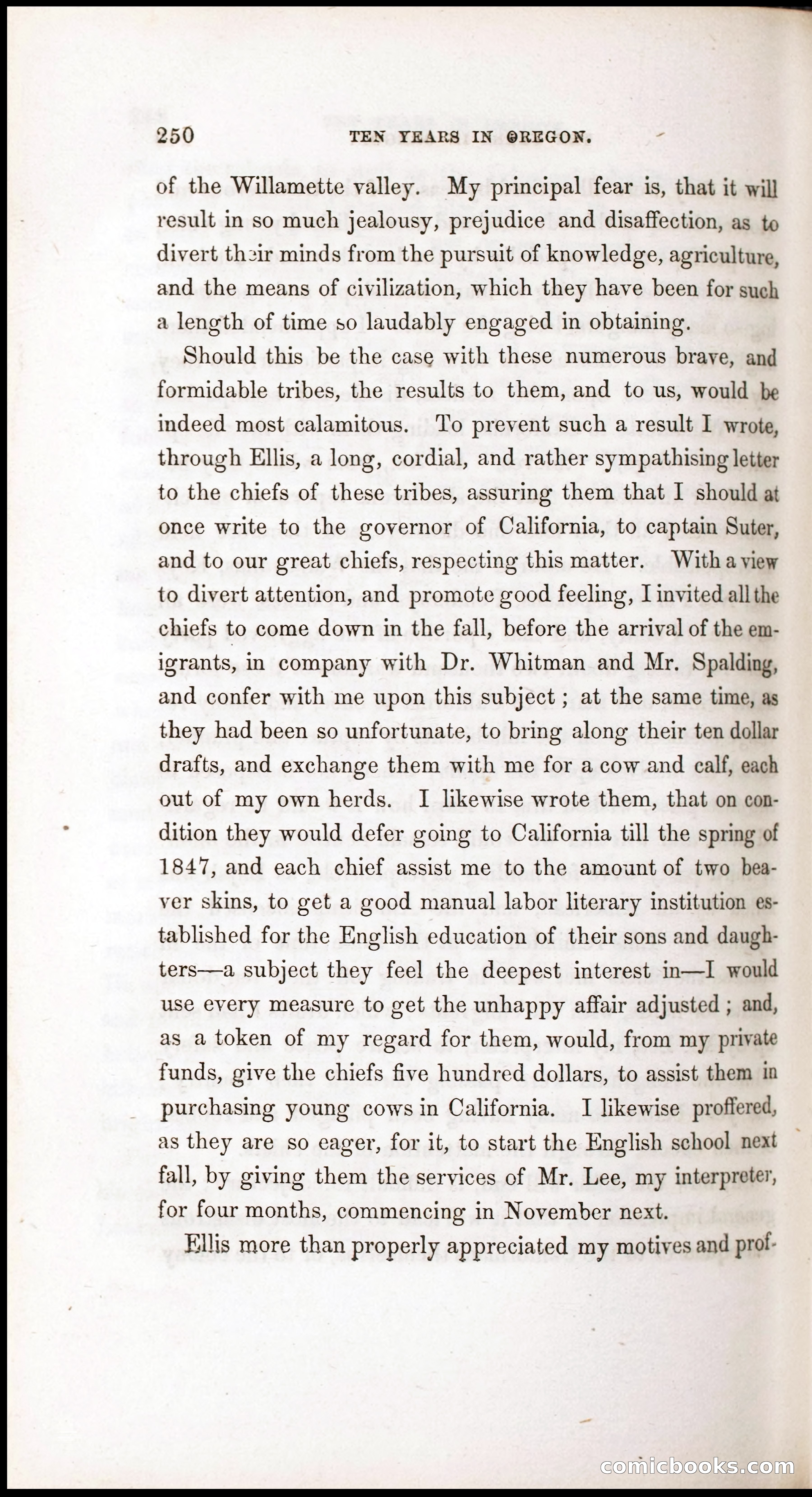 Thrilling Adventures, Travels, and Explorations of Dr. Elijah White Among the Rocky Mountains and in the Far West — page 258 of 394
