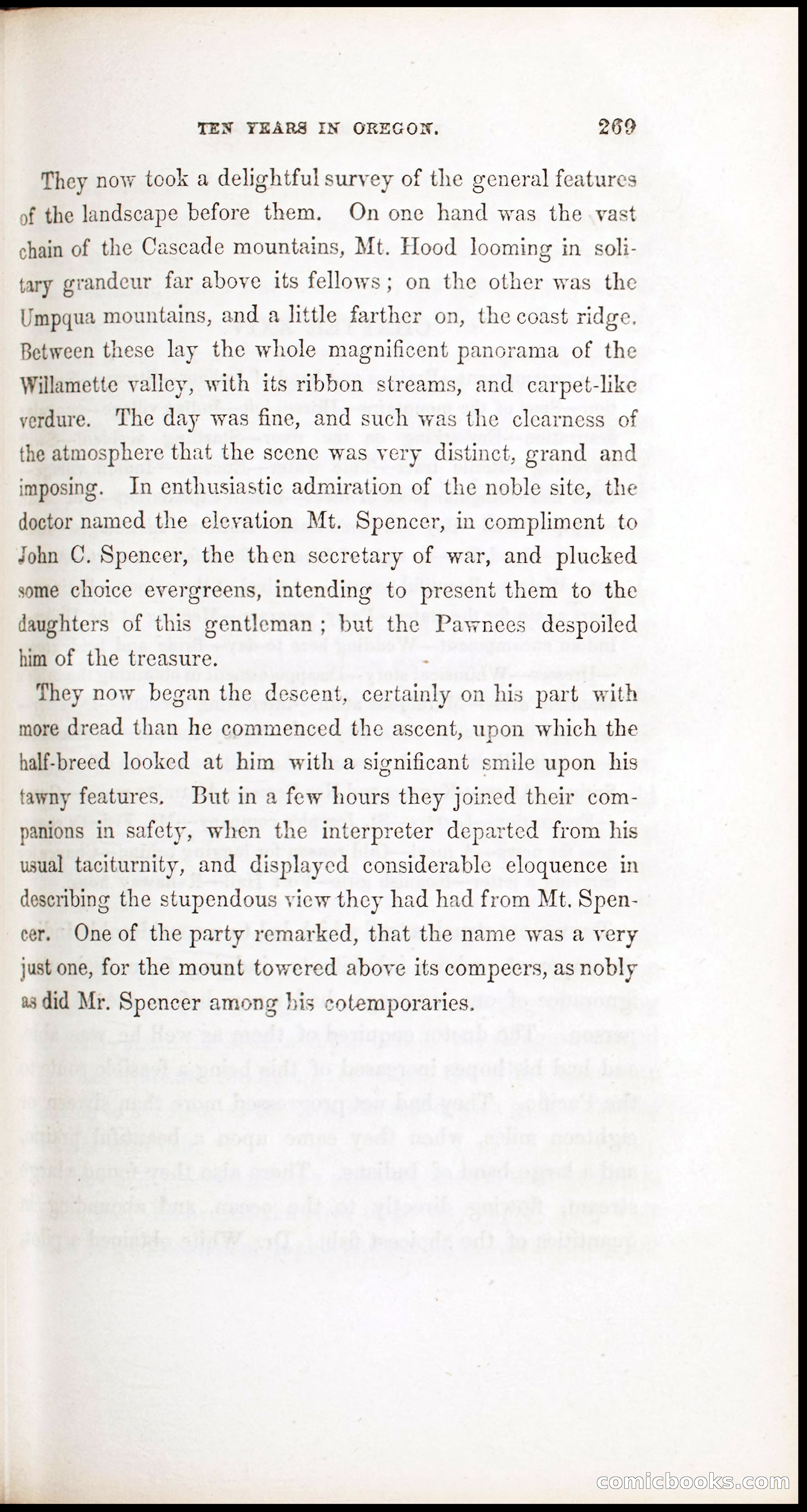 Thrilling Adventures, Travels, and Explorations of Dr. Elijah White Among the Rocky Mountains and in the Far West — page 277 of 394