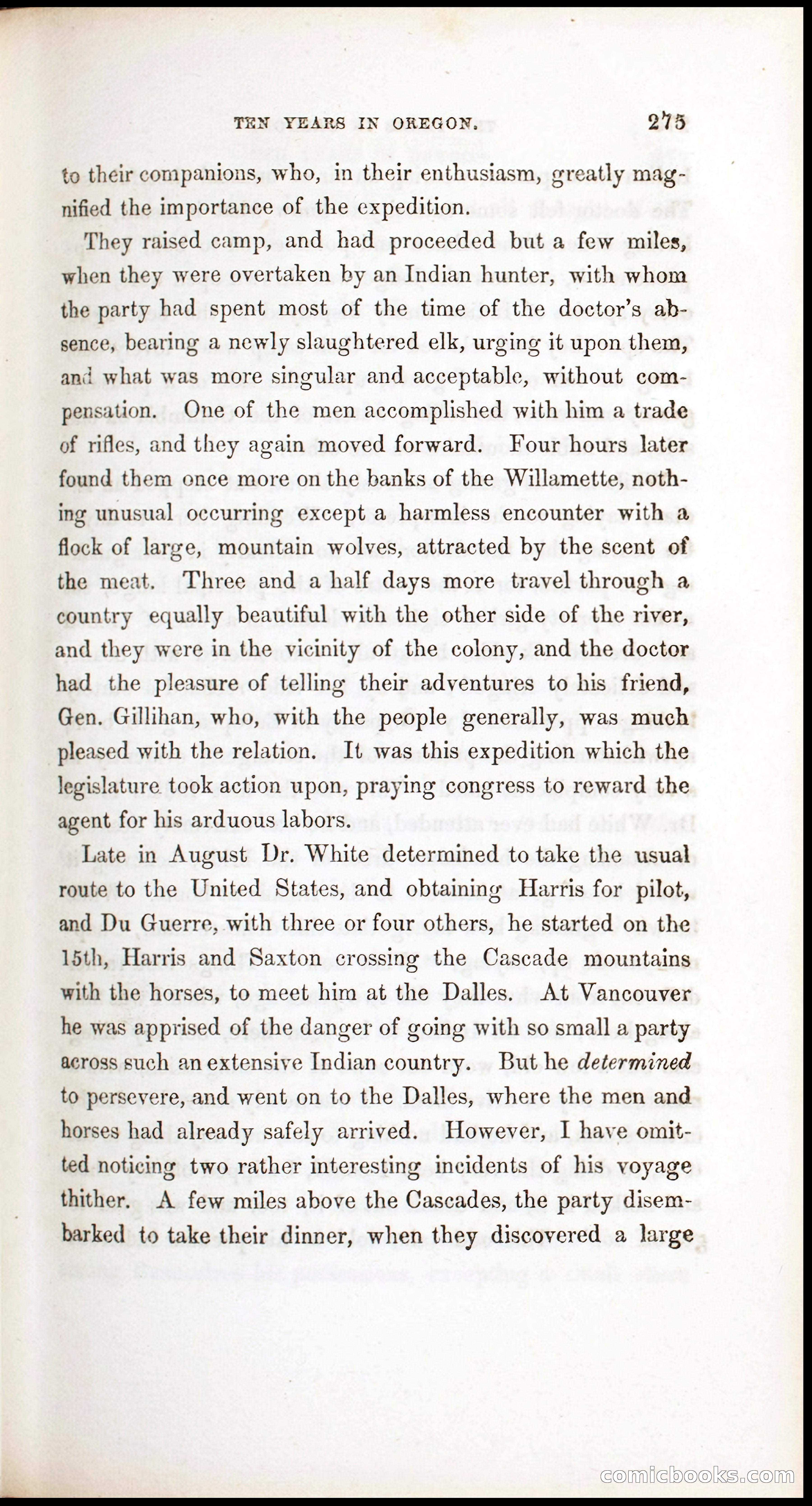 Thrilling Adventures, Travels, and Explorations of Dr. Elijah White Among the Rocky Mountains and in the Far West — page 283 of 394