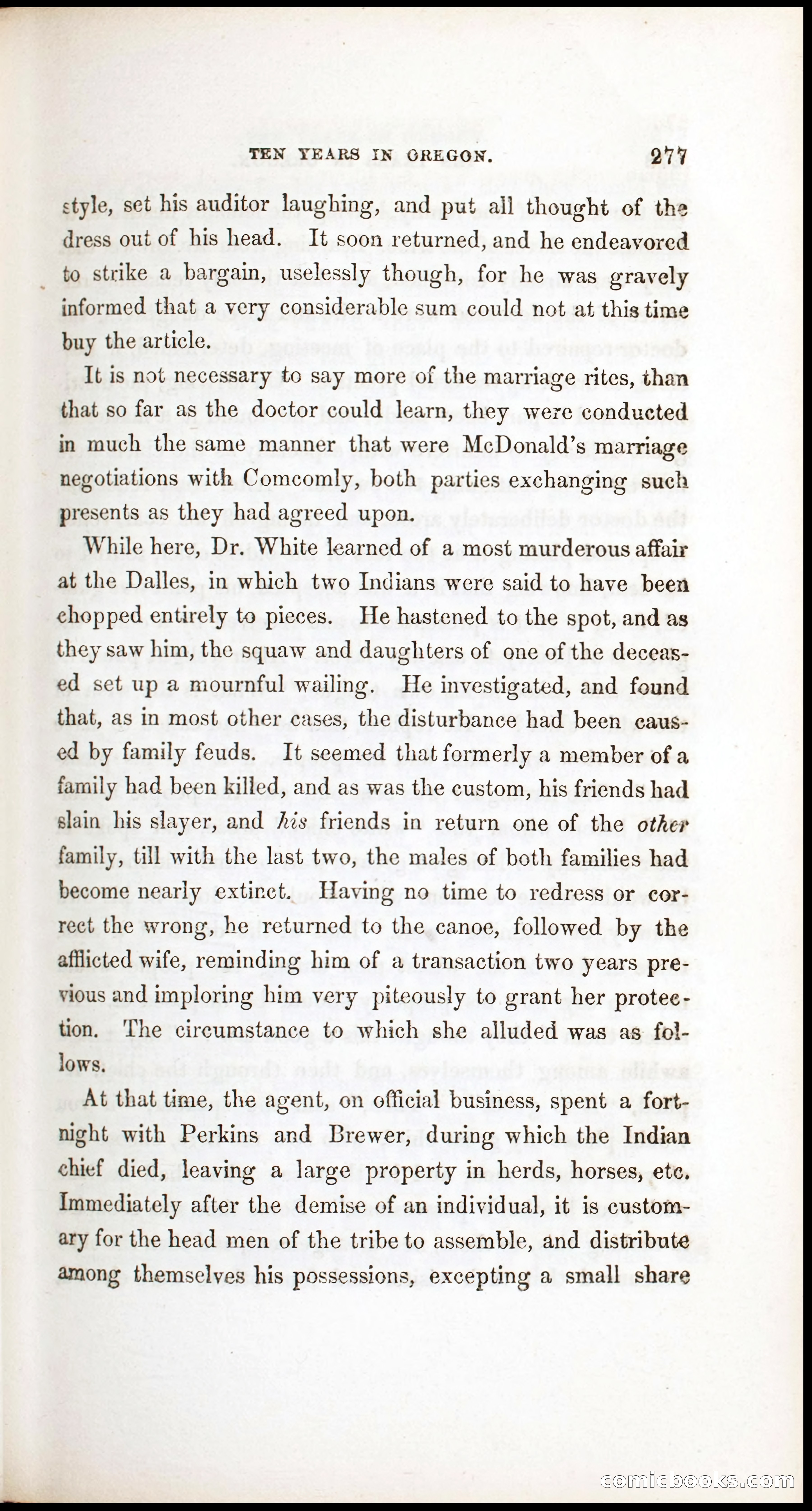 Thrilling Adventures, Travels, and Explorations of Dr. Elijah White Among the Rocky Mountains and in the Far West — page 285 of 394