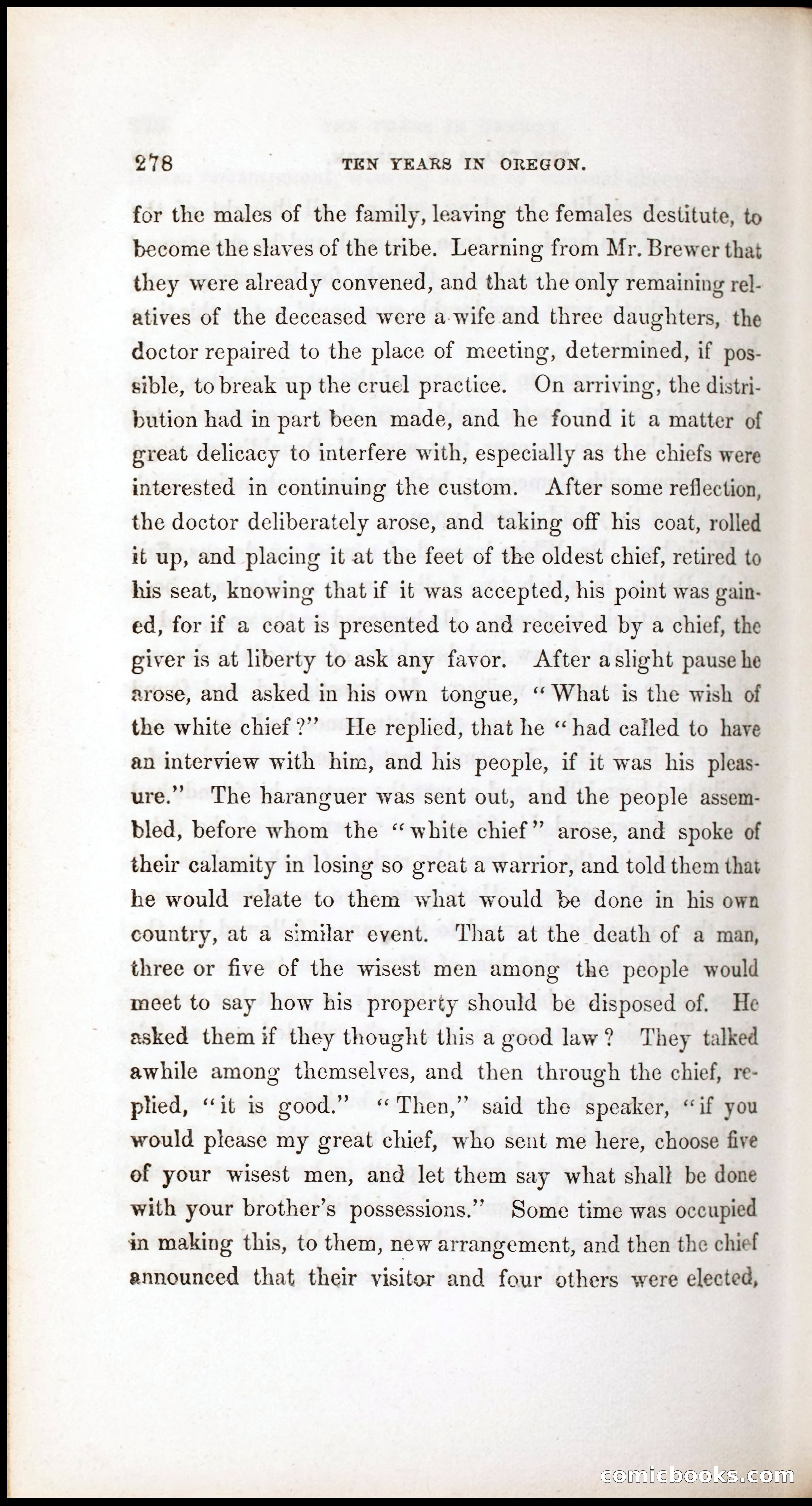 Thrilling Adventures, Travels, and Explorations of Dr. Elijah White Among the Rocky Mountains and in the Far West — page 286 of 394