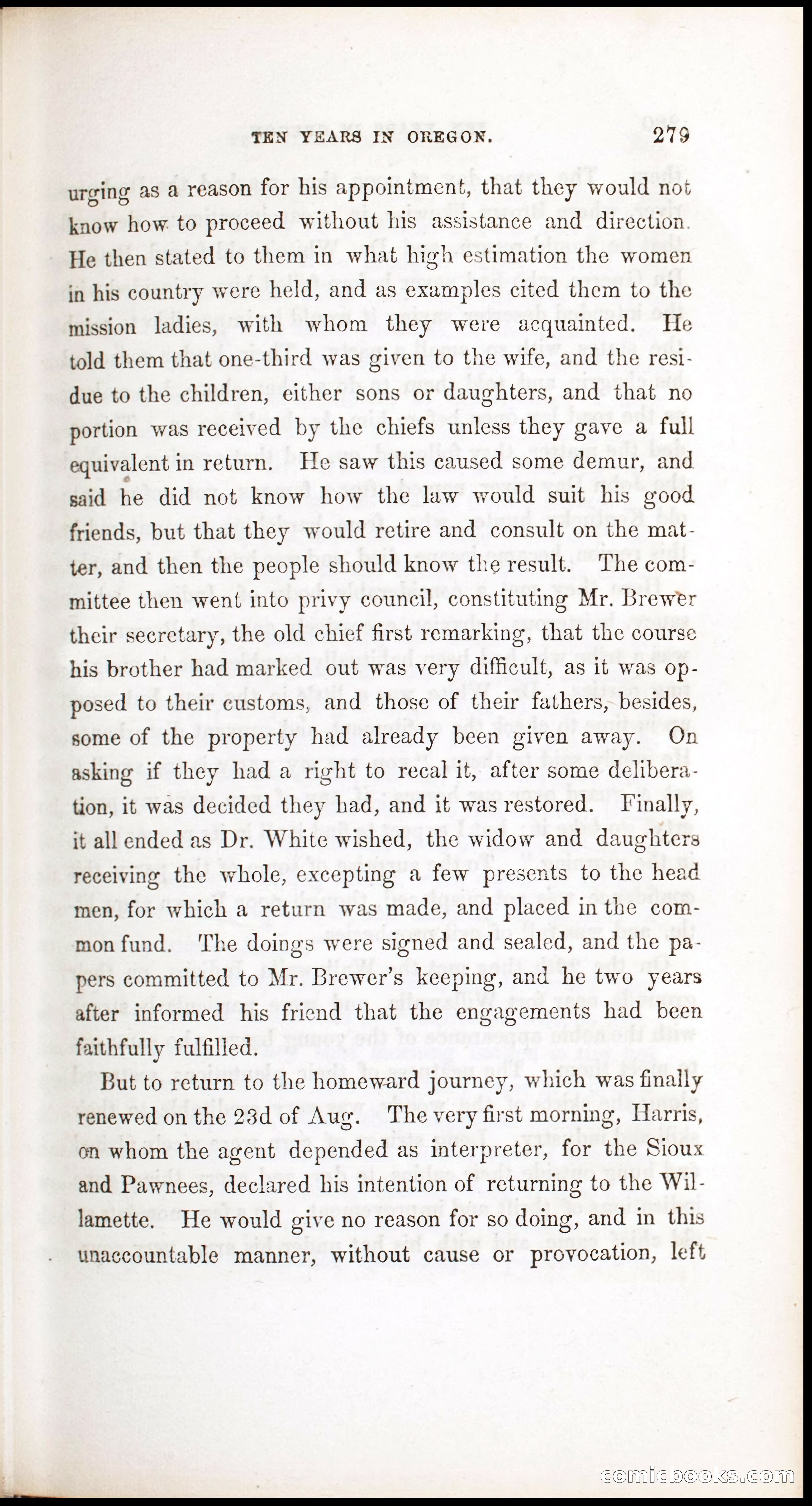 Thrilling Adventures, Travels, and Explorations of Dr. Elijah White Among the Rocky Mountains and in the Far West — page 287 of 394
