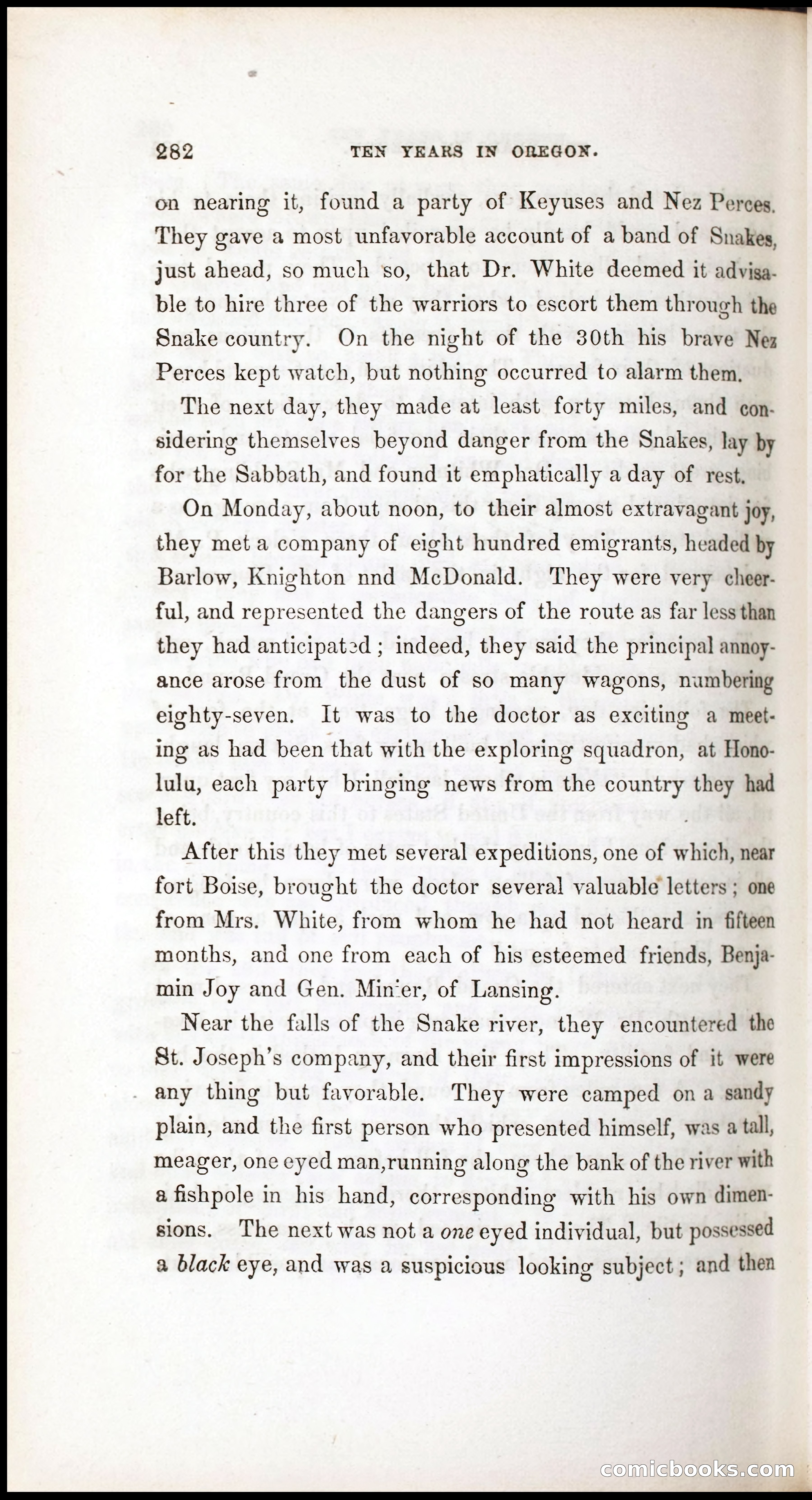 Thrilling Adventures, Travels, and Explorations of Dr. Elijah White Among the Rocky Mountains and in the Far West — page 290 of 394