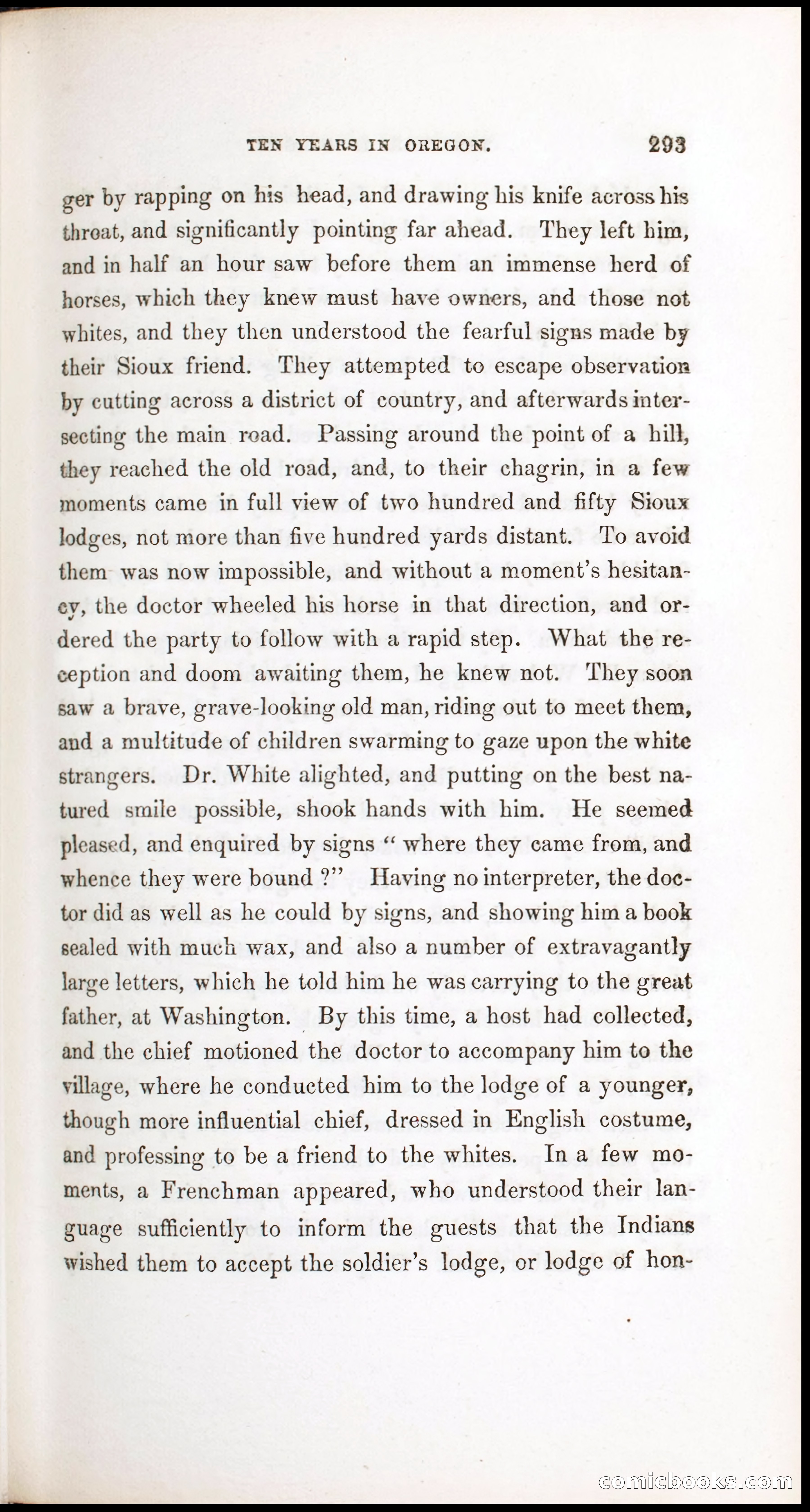 Thrilling Adventures, Travels, and Explorations of Dr. Elijah White Among the Rocky Mountains and in the Far West — page 301 of 394