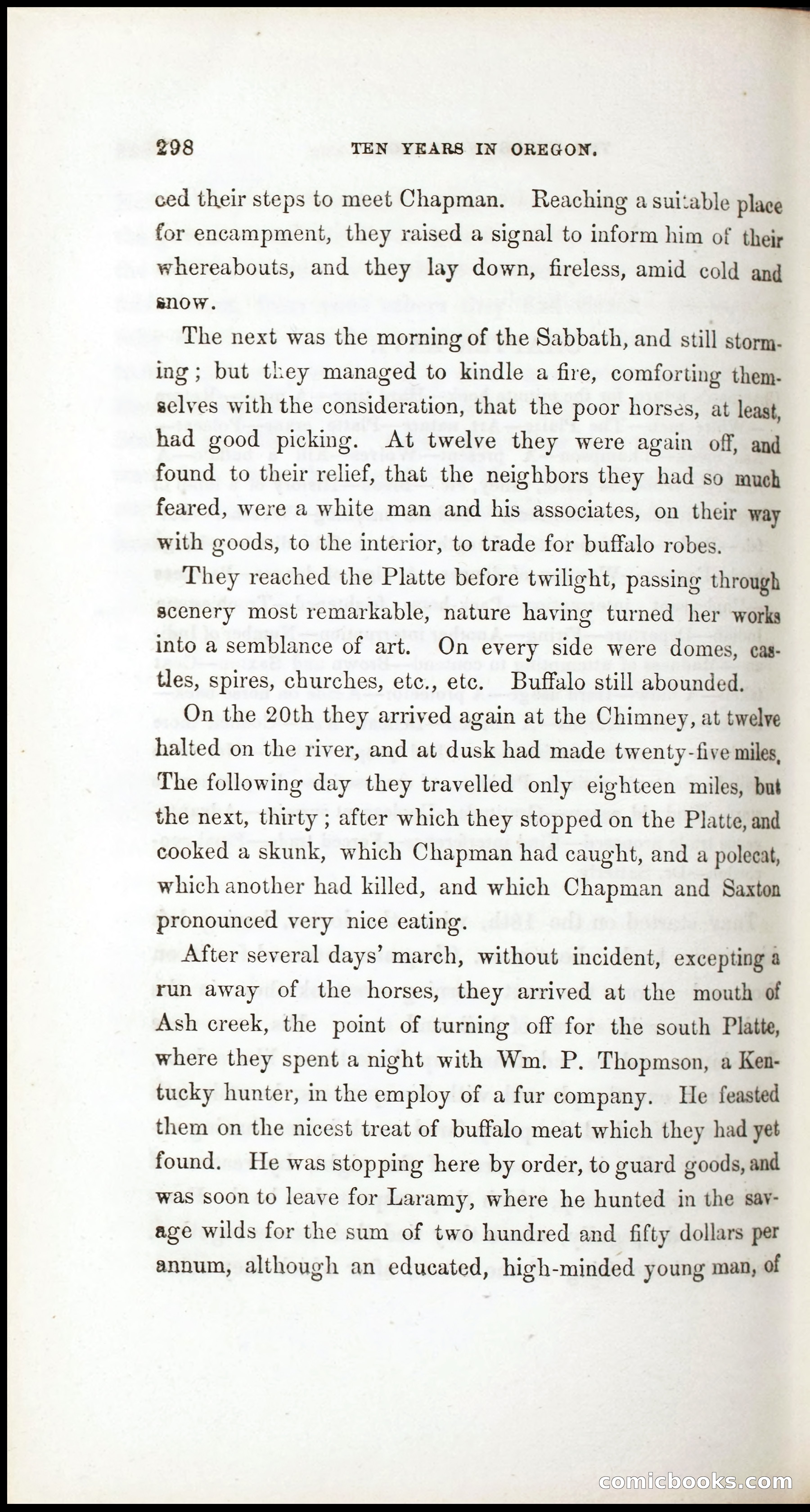 Thrilling Adventures, Travels, and Explorations of Dr. Elijah White Among the Rocky Mountains and in the Far West — page 306 of 394