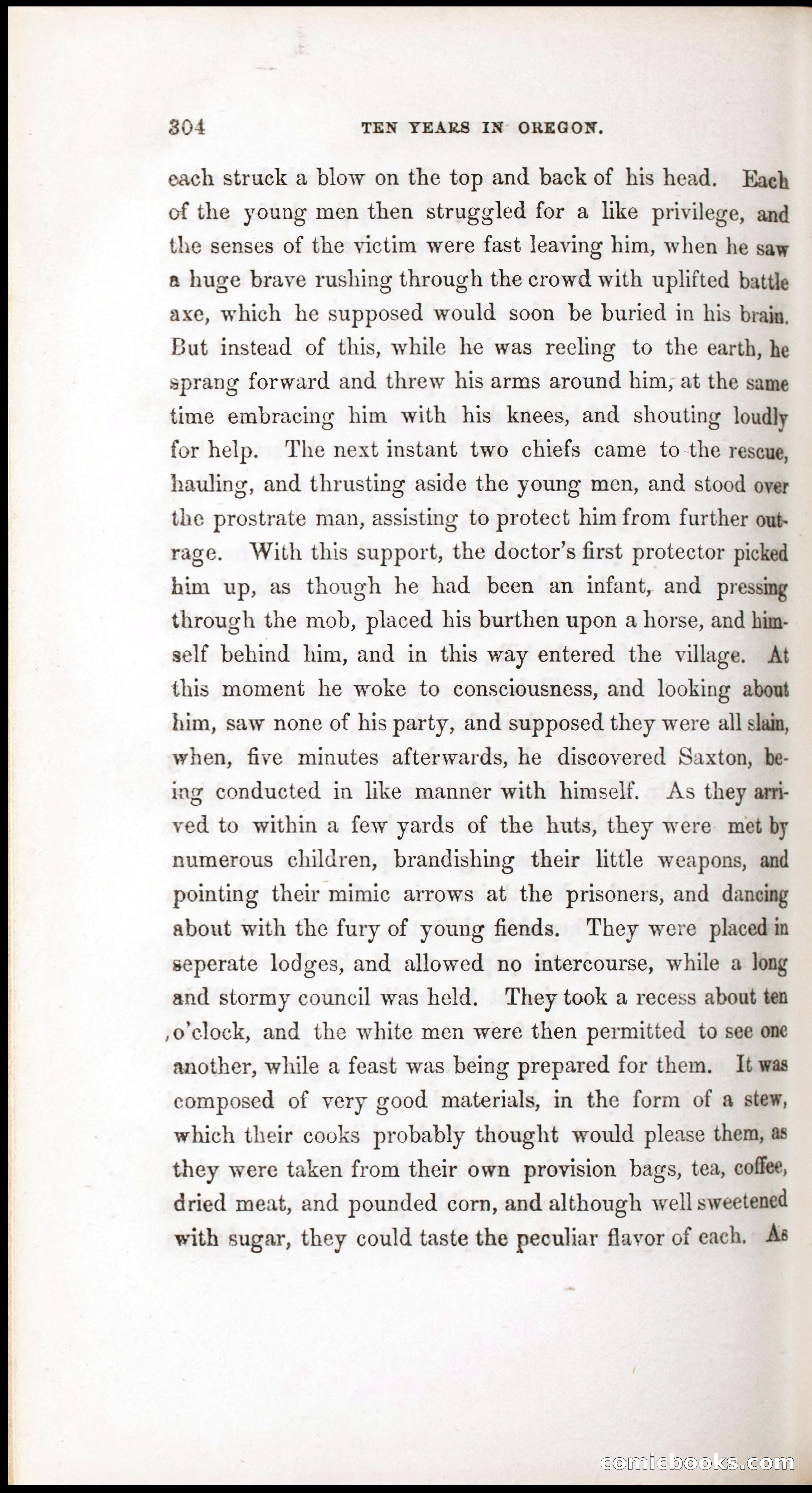 Thrilling Adventures, Travels, and Explorations of Dr. Elijah White Among the Rocky Mountains and in the Far West — page 312 of 394