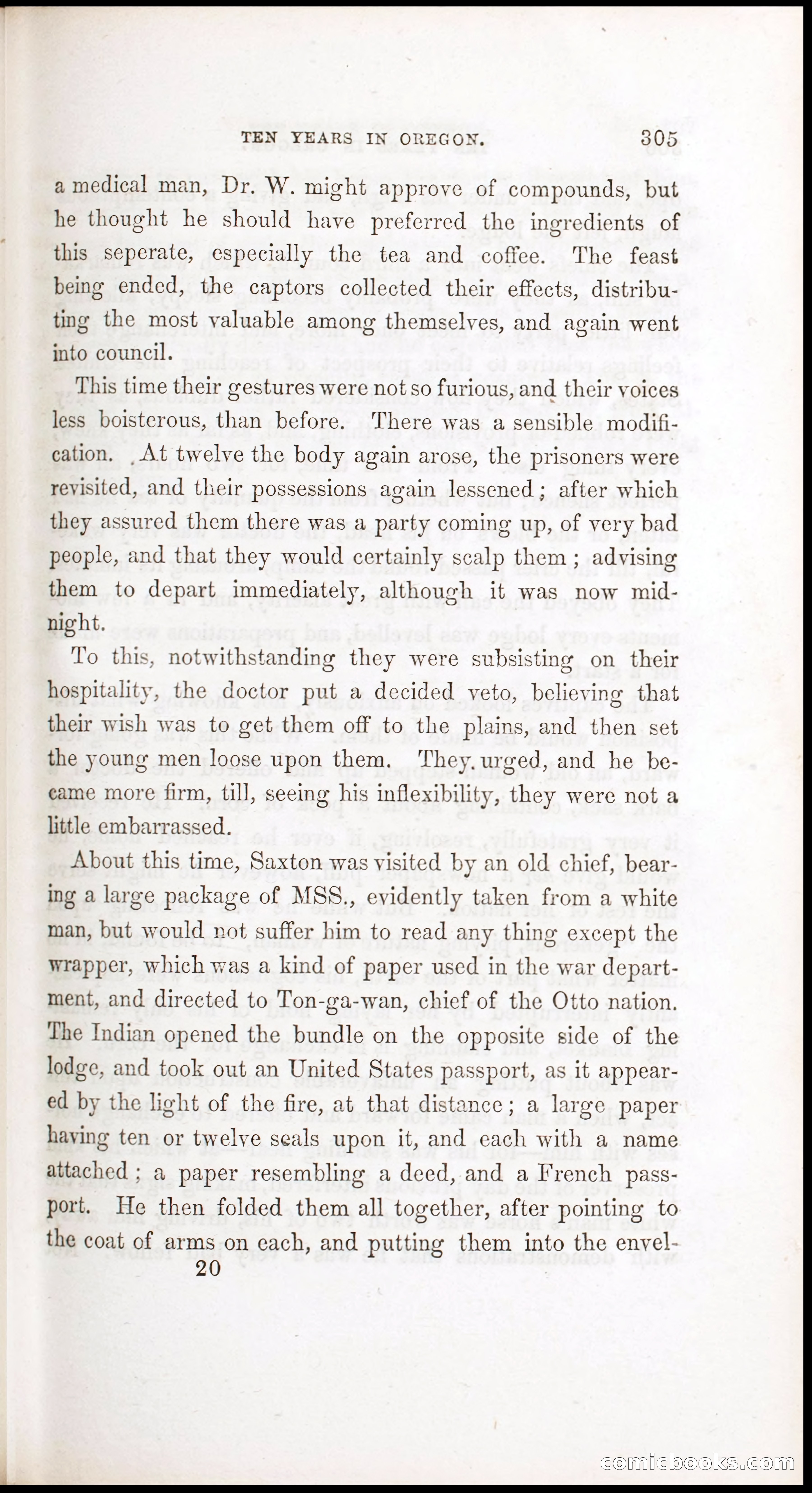 Thrilling Adventures, Travels, and Explorations of Dr. Elijah White Among the Rocky Mountains and in the Far West — page 313 of 394
