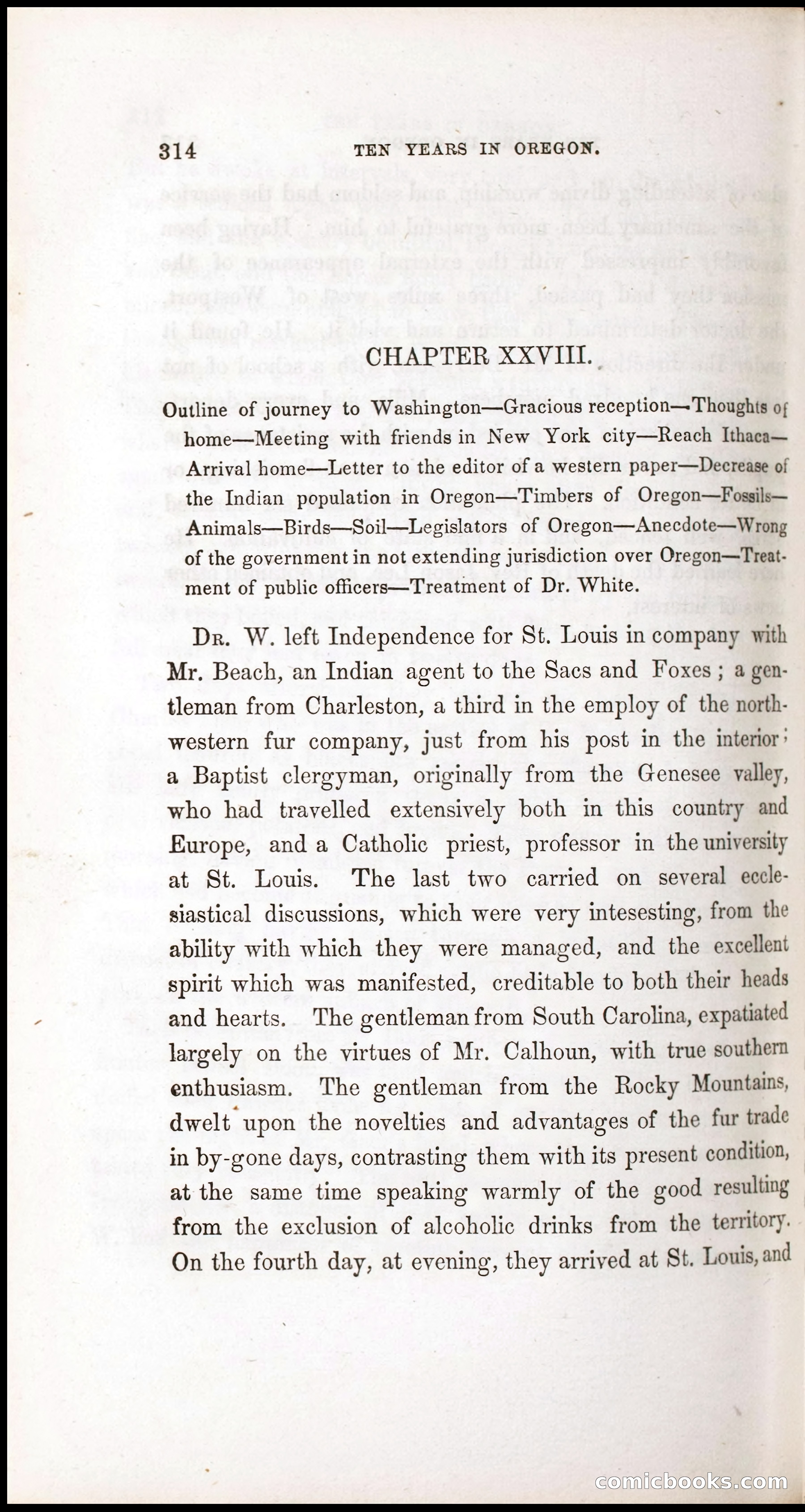 Thrilling Adventures, Travels, and Explorations of Dr. Elijah White Among the Rocky Mountains and in the Far West — page 322 of 394