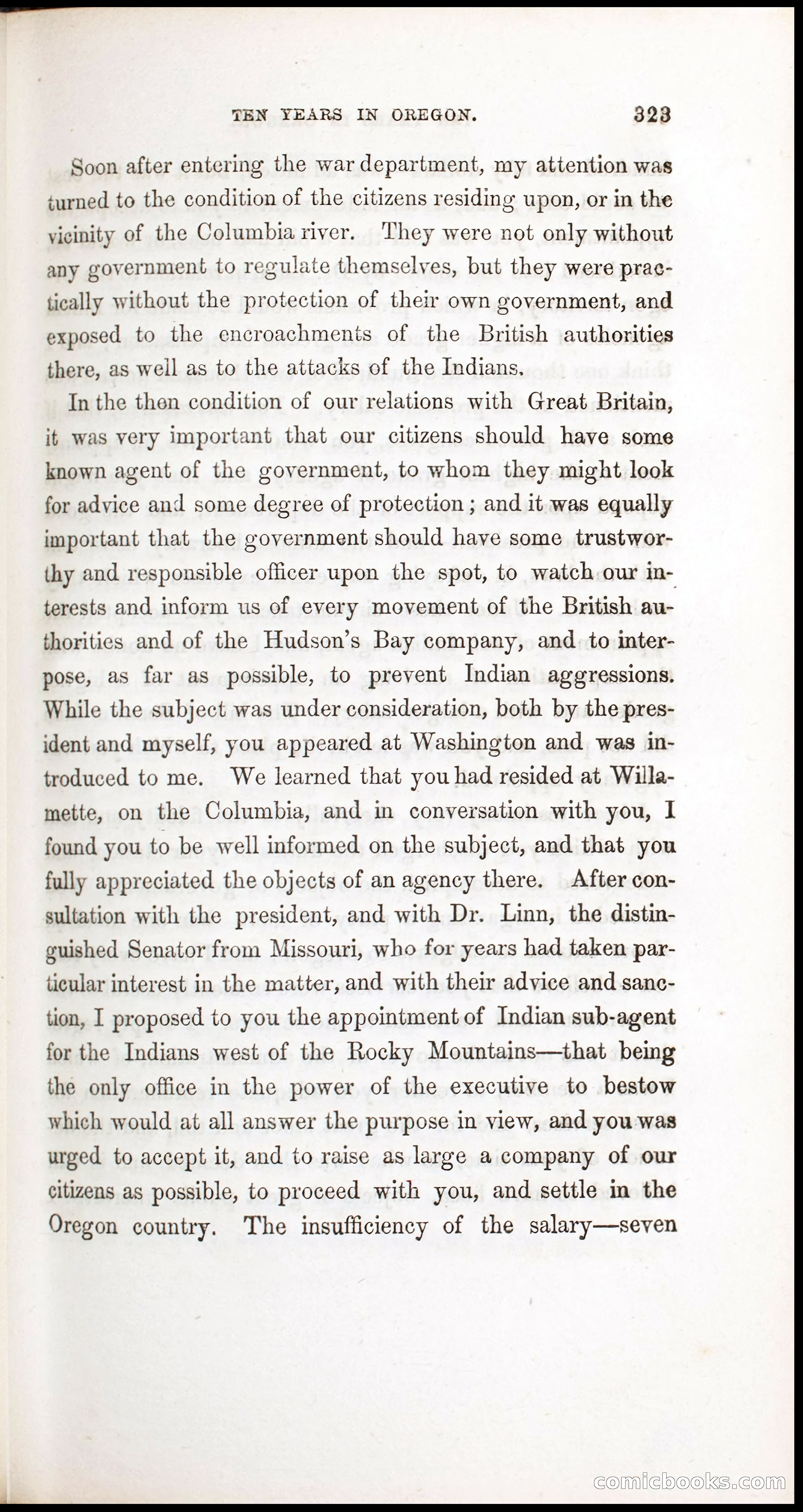 Thrilling Adventures, Travels, and Explorations of Dr. Elijah White Among the Rocky Mountains and in the Far West — page 331 of 394