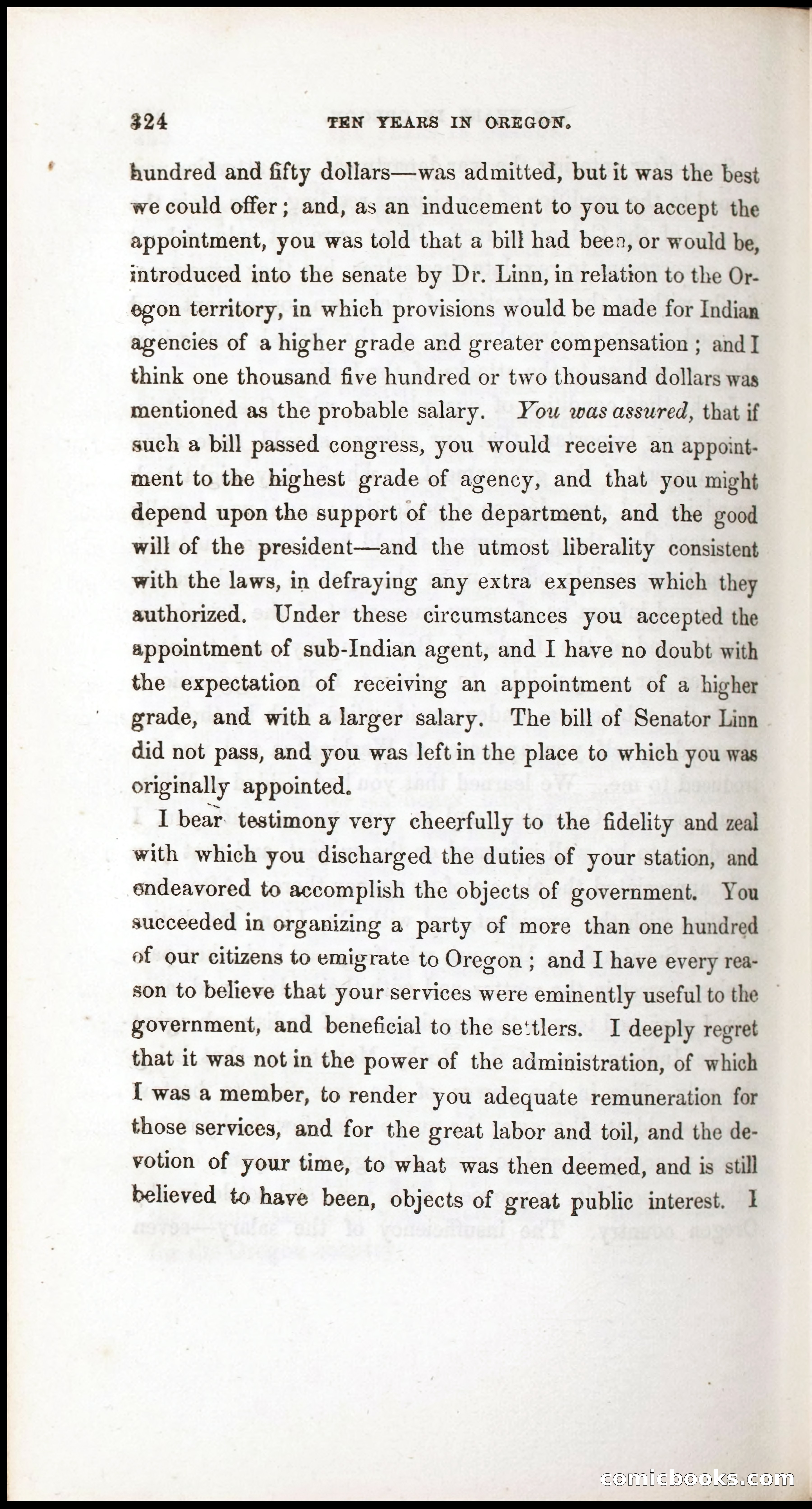 Thrilling Adventures, Travels, and Explorations of Dr. Elijah White Among the Rocky Mountains and in the Far West — page 332 of 394