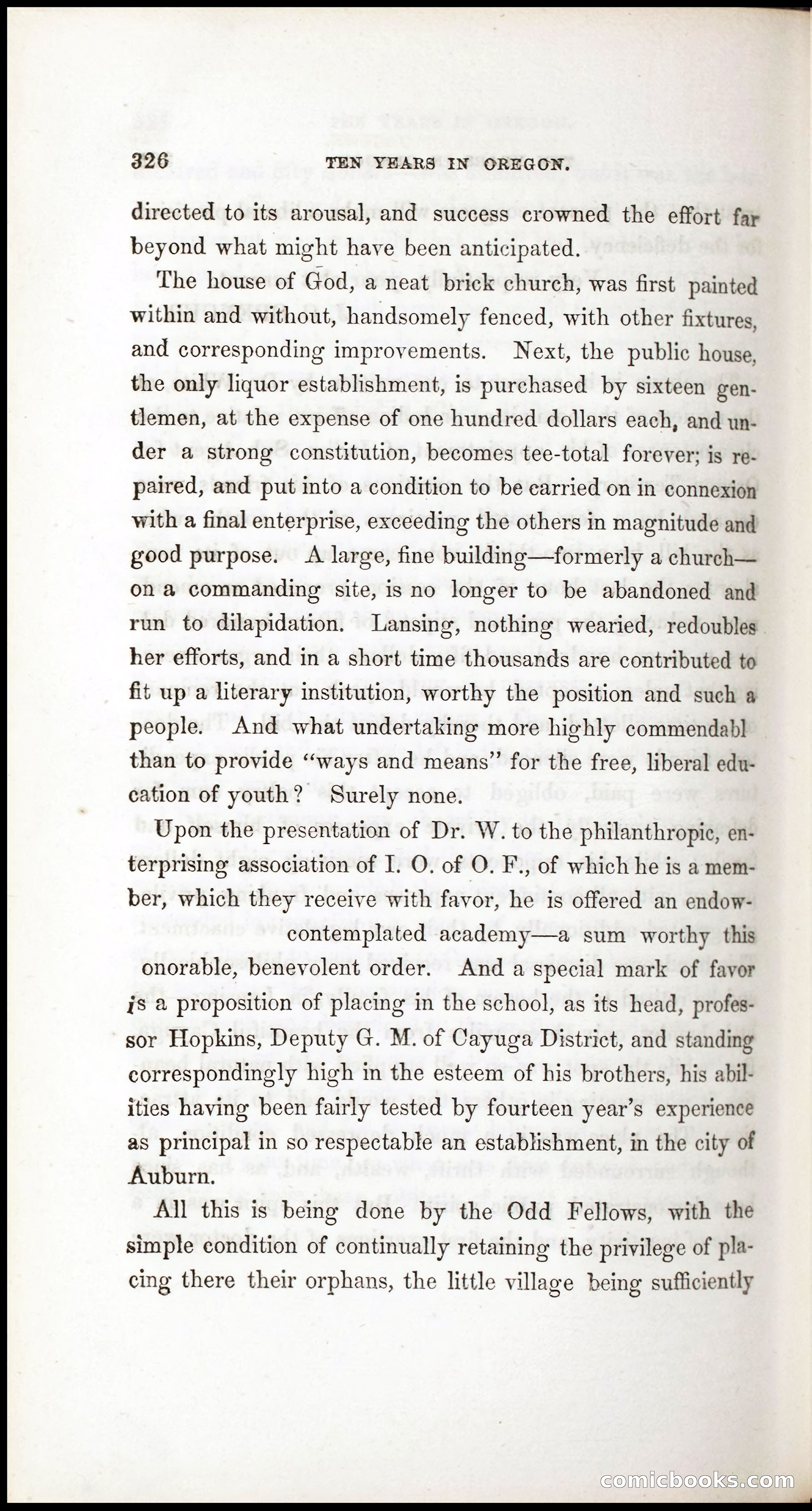 Thrilling Adventures, Travels, and Explorations of Dr. Elijah White Among the Rocky Mountains and in the Far West — page 334 of 394