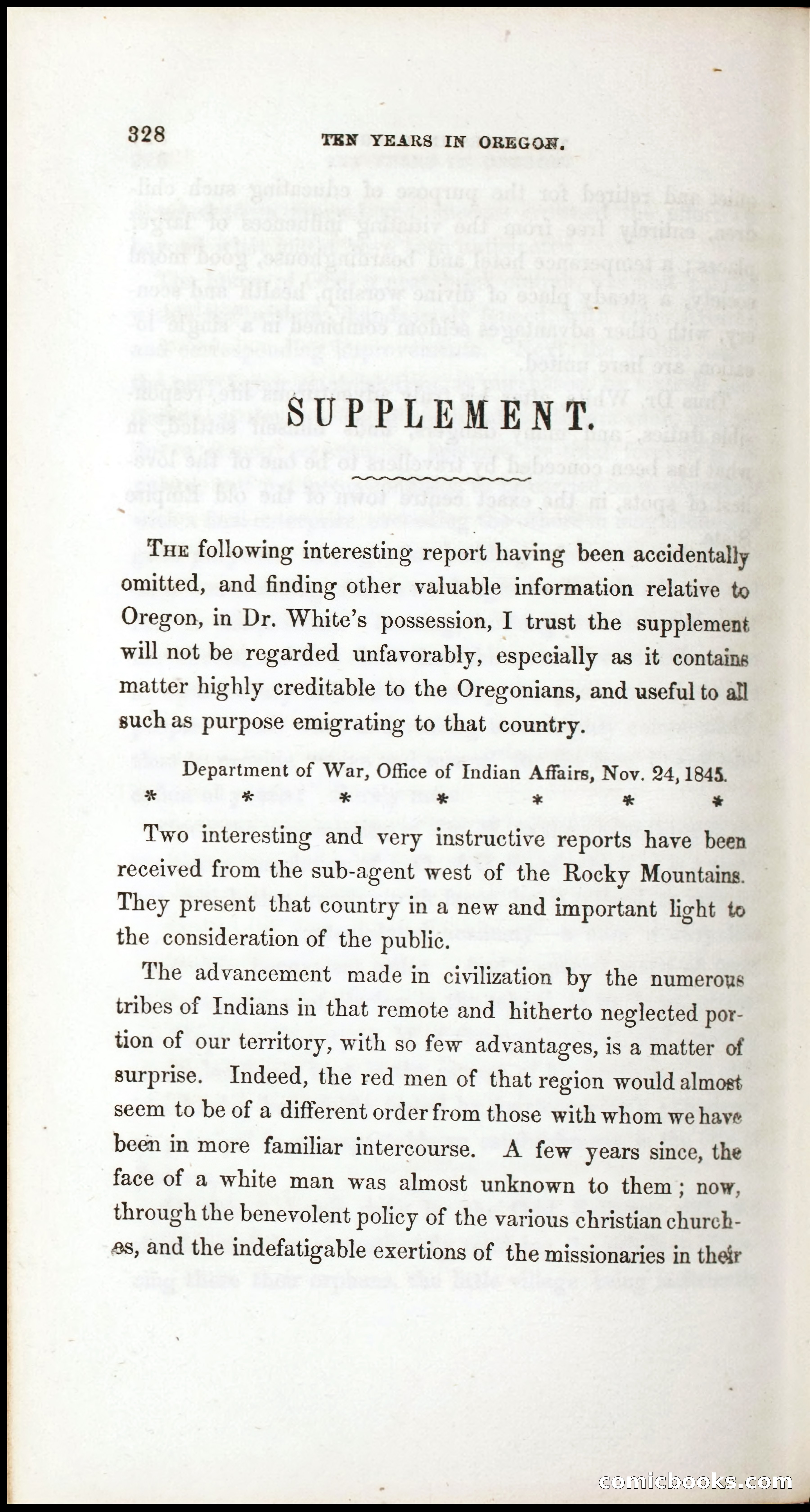 Thrilling Adventures, Travels, and Explorations of Dr. Elijah White Among the Rocky Mountains and in the Far West — page 336 of 394