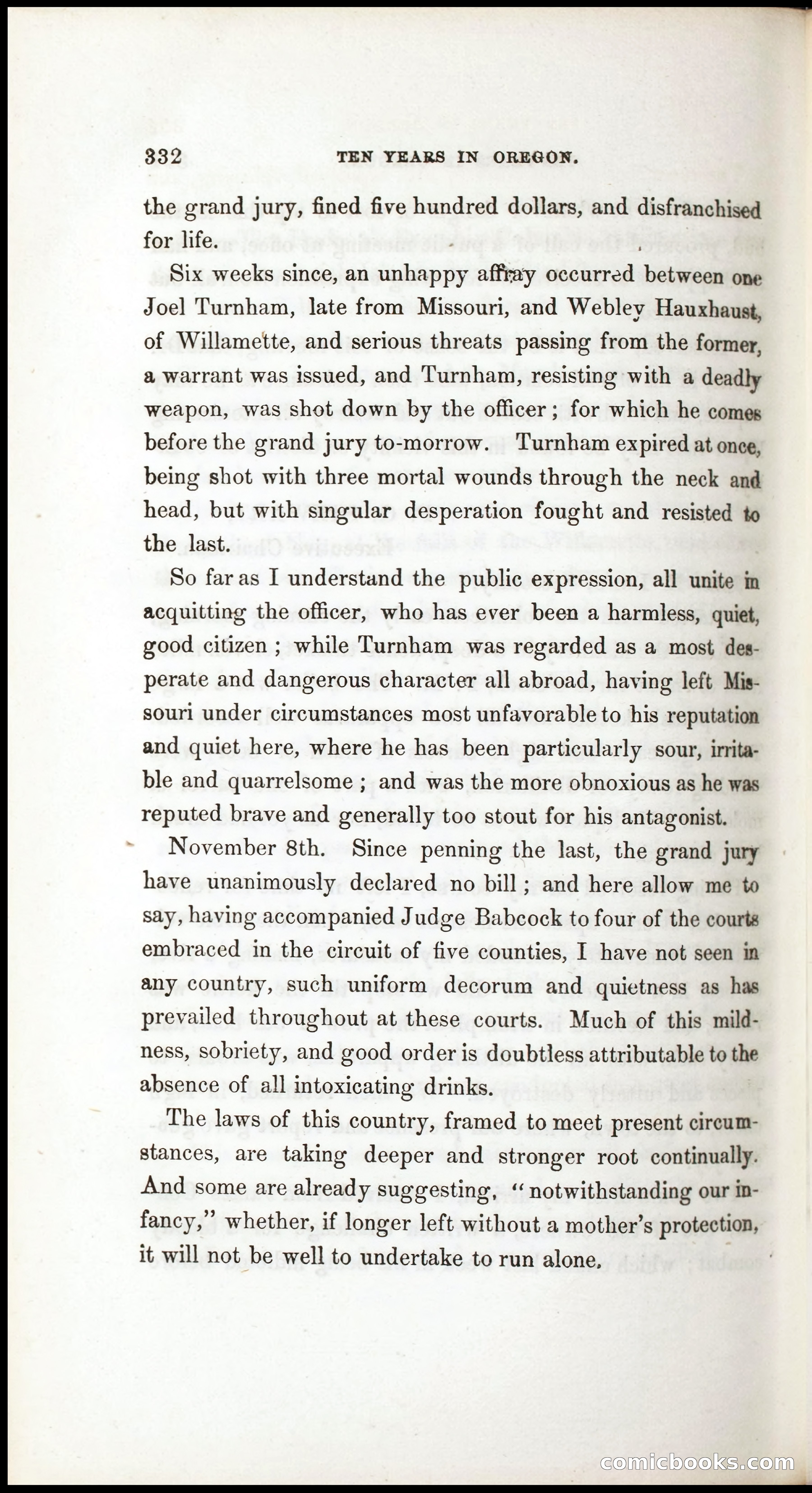 Thrilling Adventures, Travels, and Explorations of Dr. Elijah White Among the Rocky Mountains and in the Far West — page 340 of 394