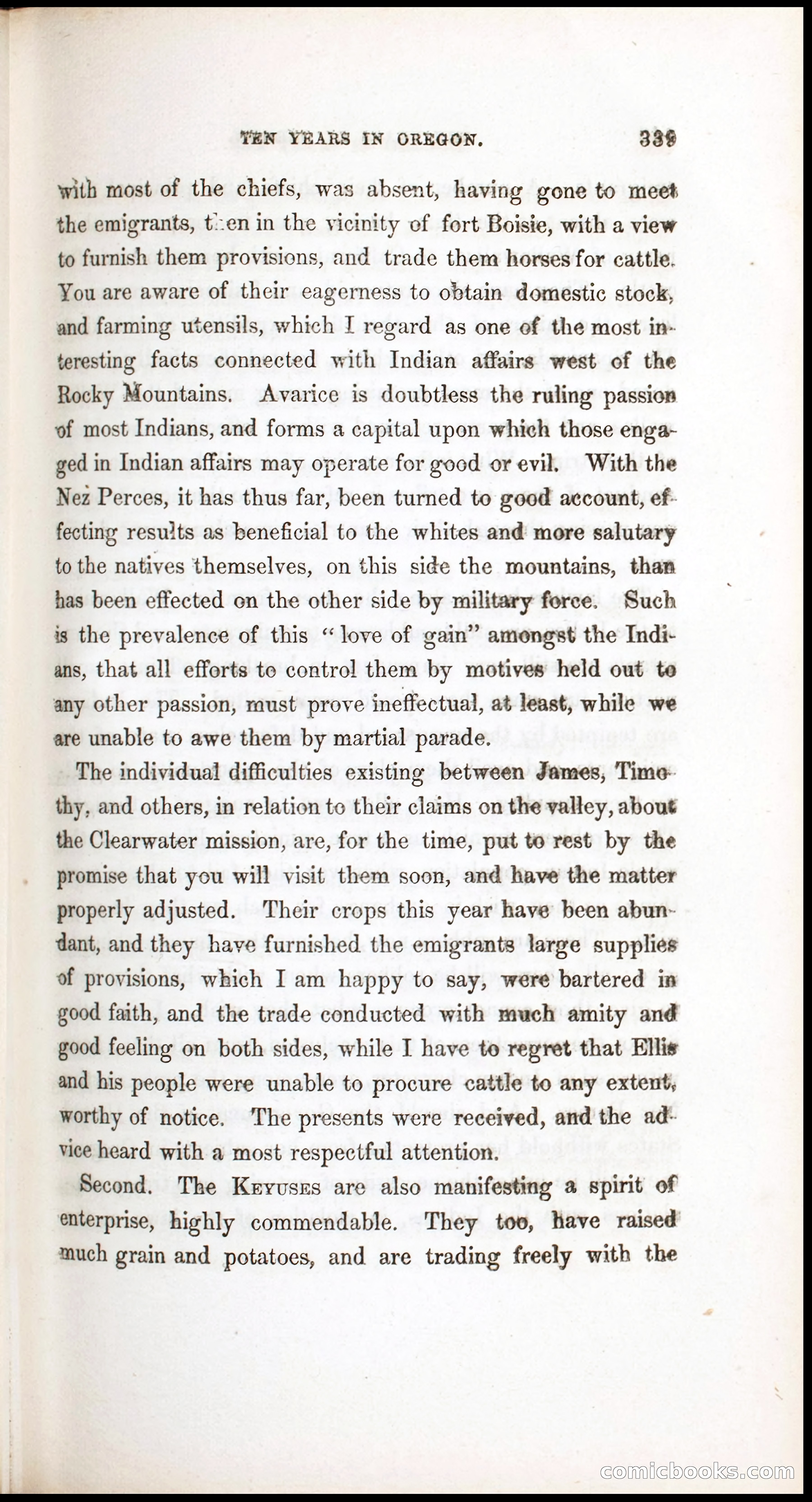Thrilling Adventures, Travels, and Explorations of Dr. Elijah White Among the Rocky Mountains and in the Far West — page 347 of 394