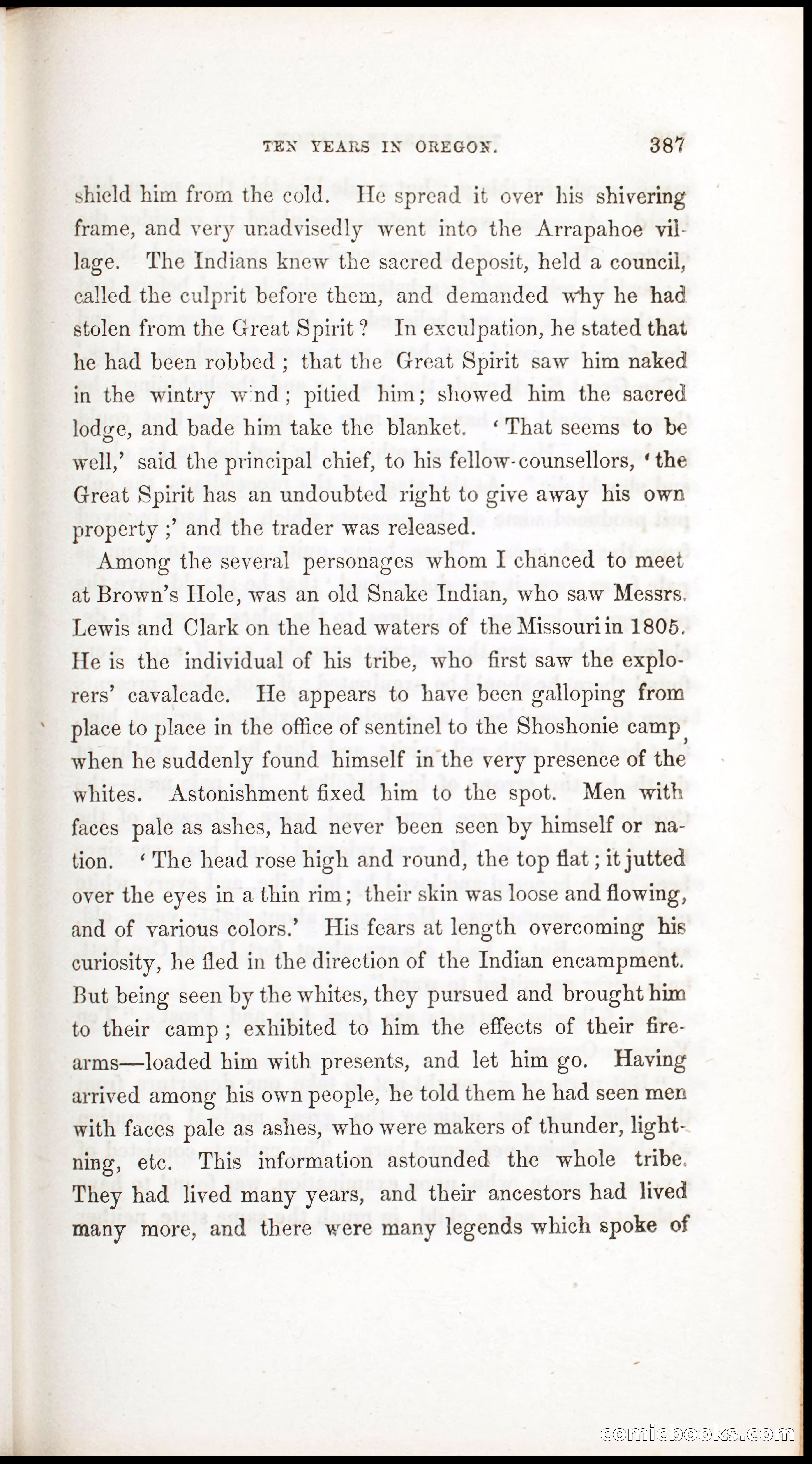 Thrilling Adventures, Travels, and Explorations of Dr. Elijah White Among the Rocky Mountains and in the Far West — page 395 of 394